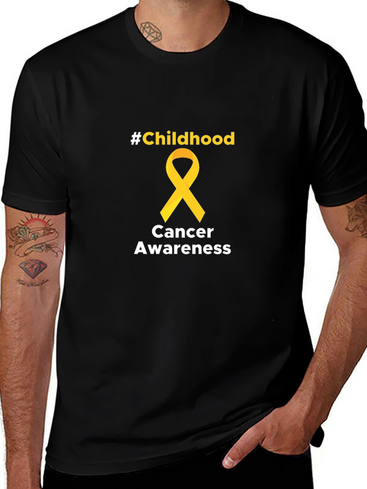 Childhood Cancer Awareness Tee - Black