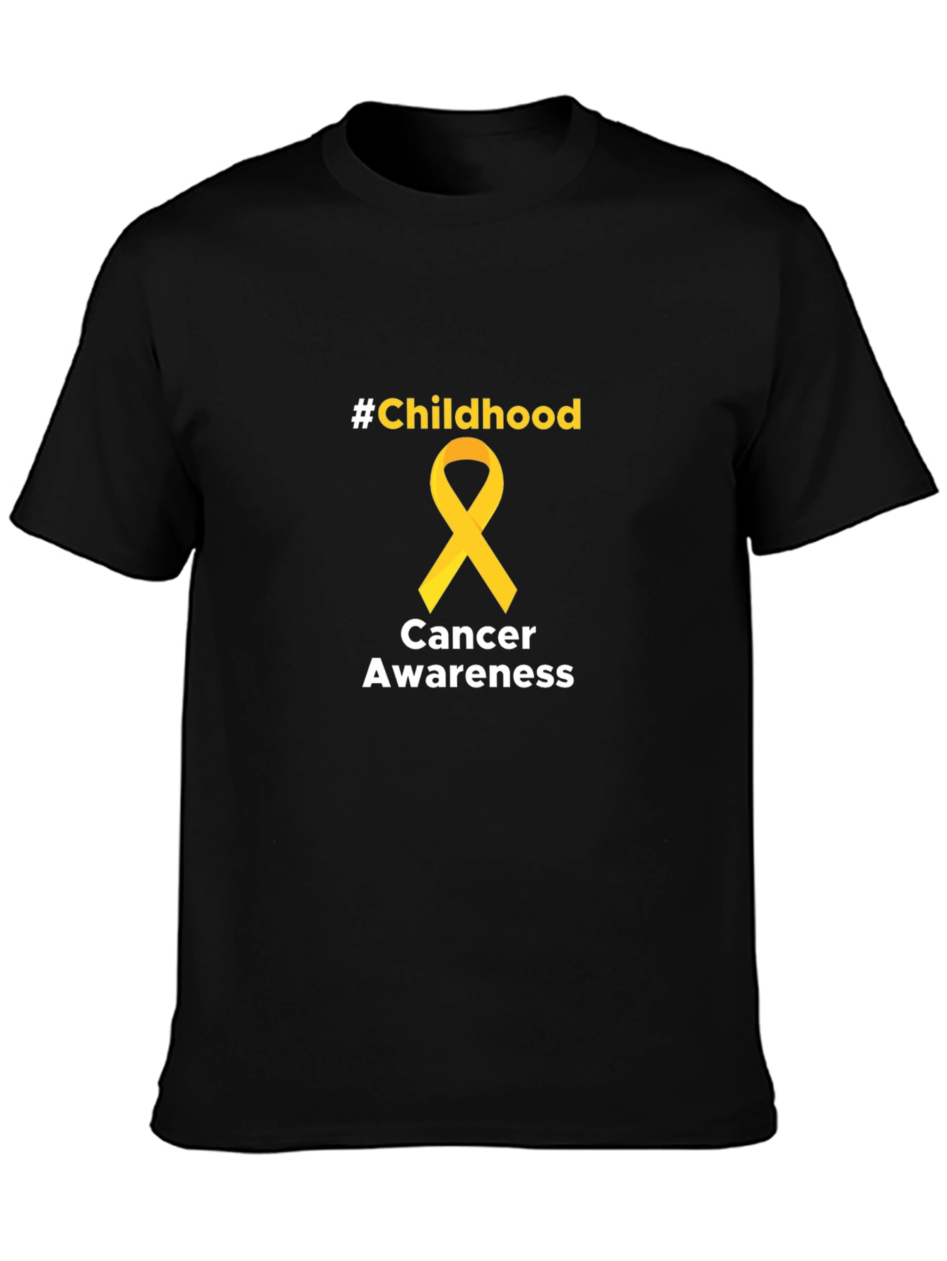 Childhood Cancer Awareness Tee - Black