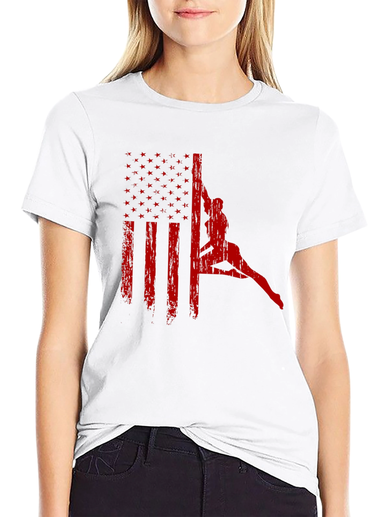 American Flag Pole Dance T-Shirt