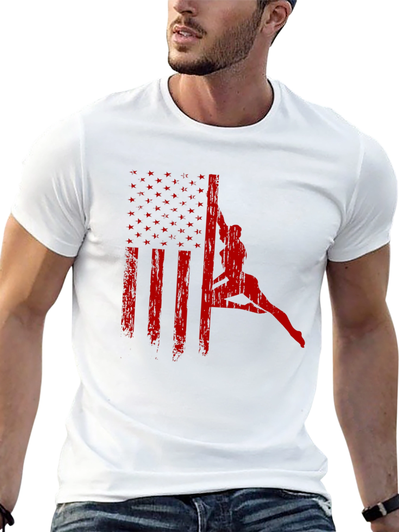 American Flag Pole Dance T-Shirt
