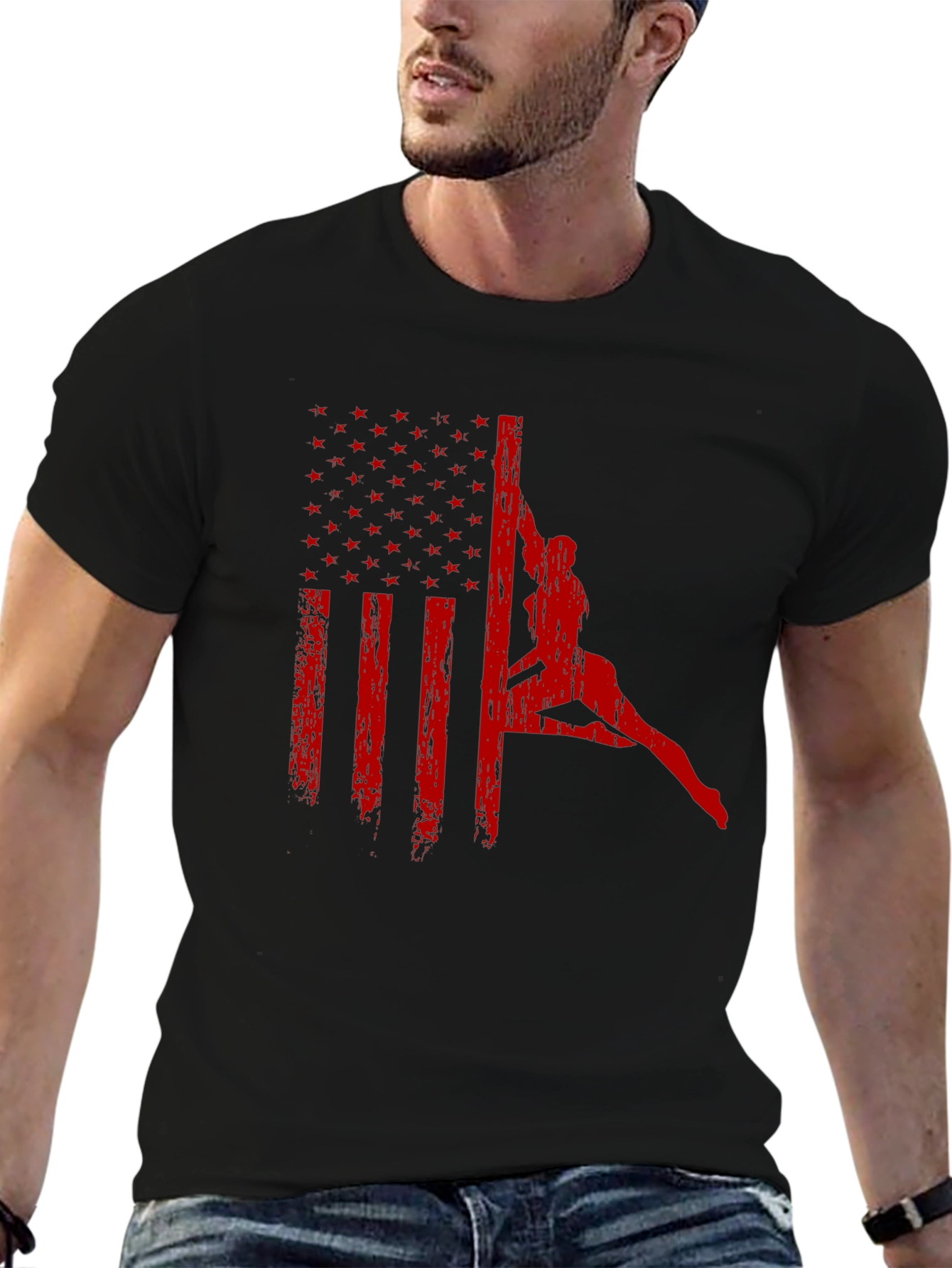 American Flag Pole Dance T-Shirt