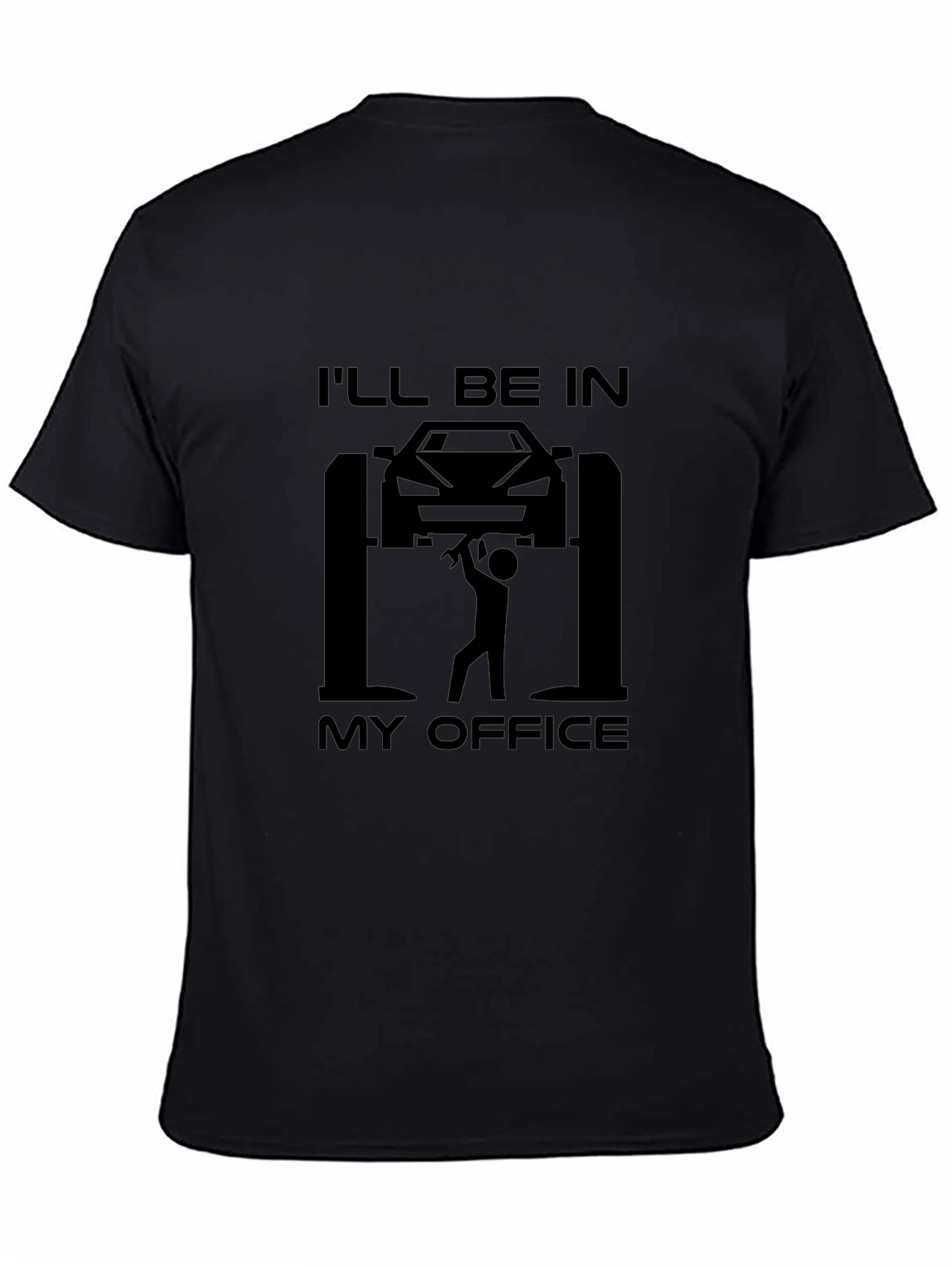 Mechanics Office T-Shirt - Car Lift Design