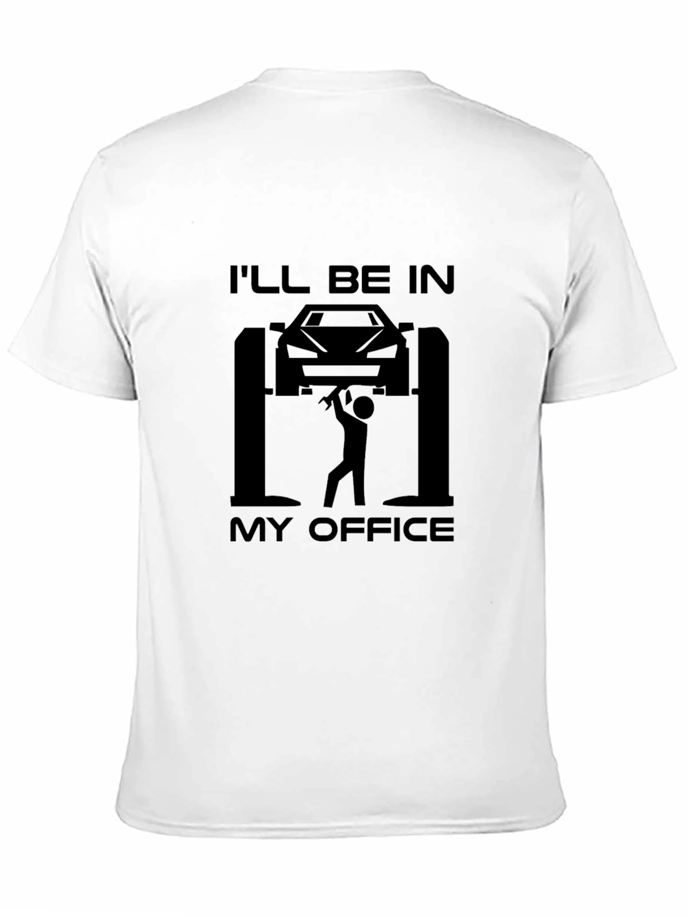 Mechanics Office T-Shirt - Car Lift Design