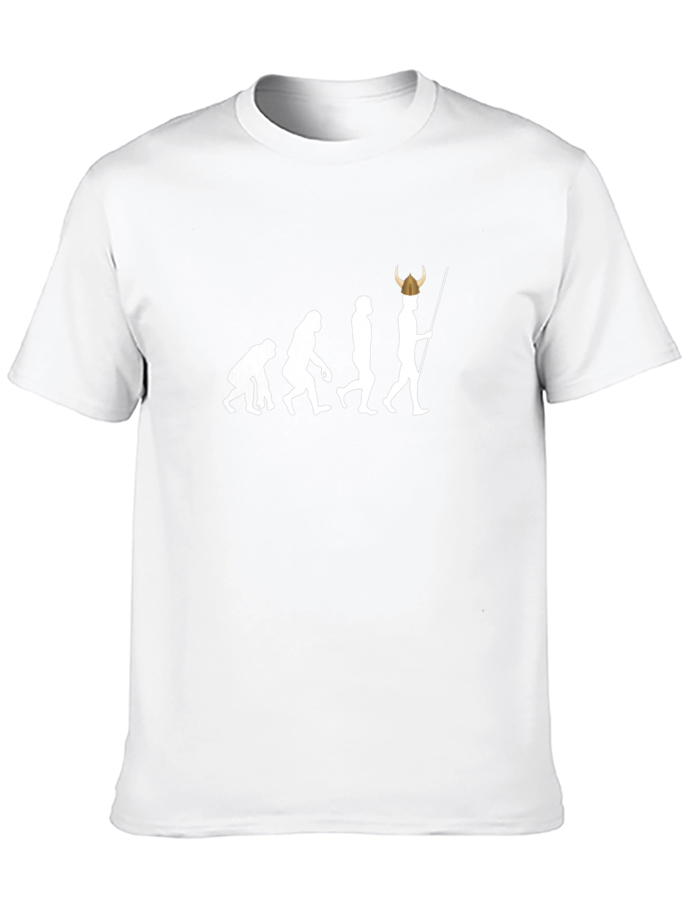 Evolution of Viking T-Shirt - Black Cotton Tee