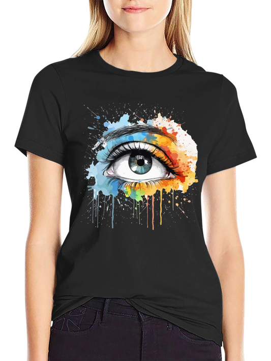 Eye See You Graphic Tee - Artsy Design Soft Cotton