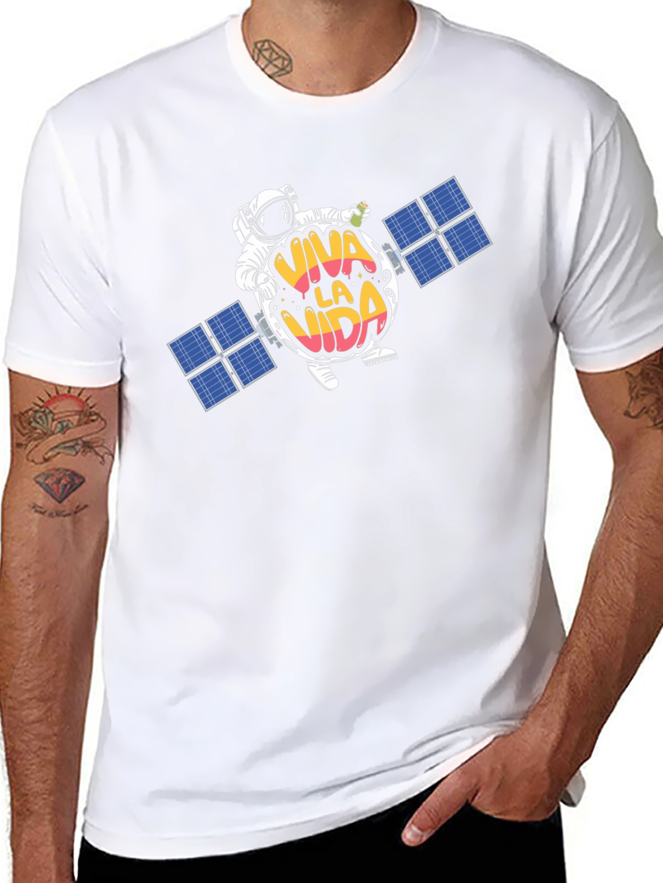 Viva La Vida Space Tee - Unique Graphic T-Shirt