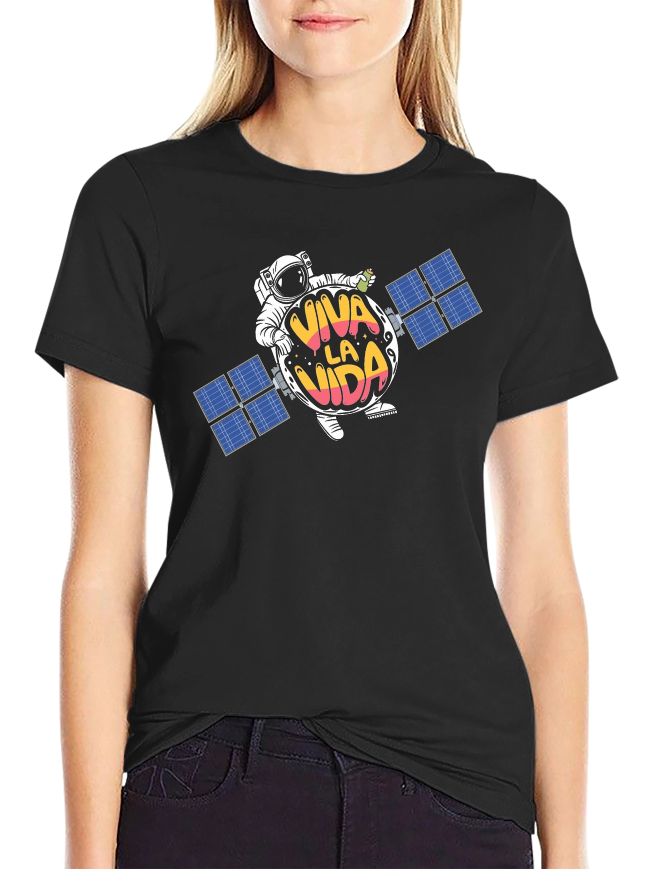 Viva La Vida Space Tee - Unique Graphic T-Shirt