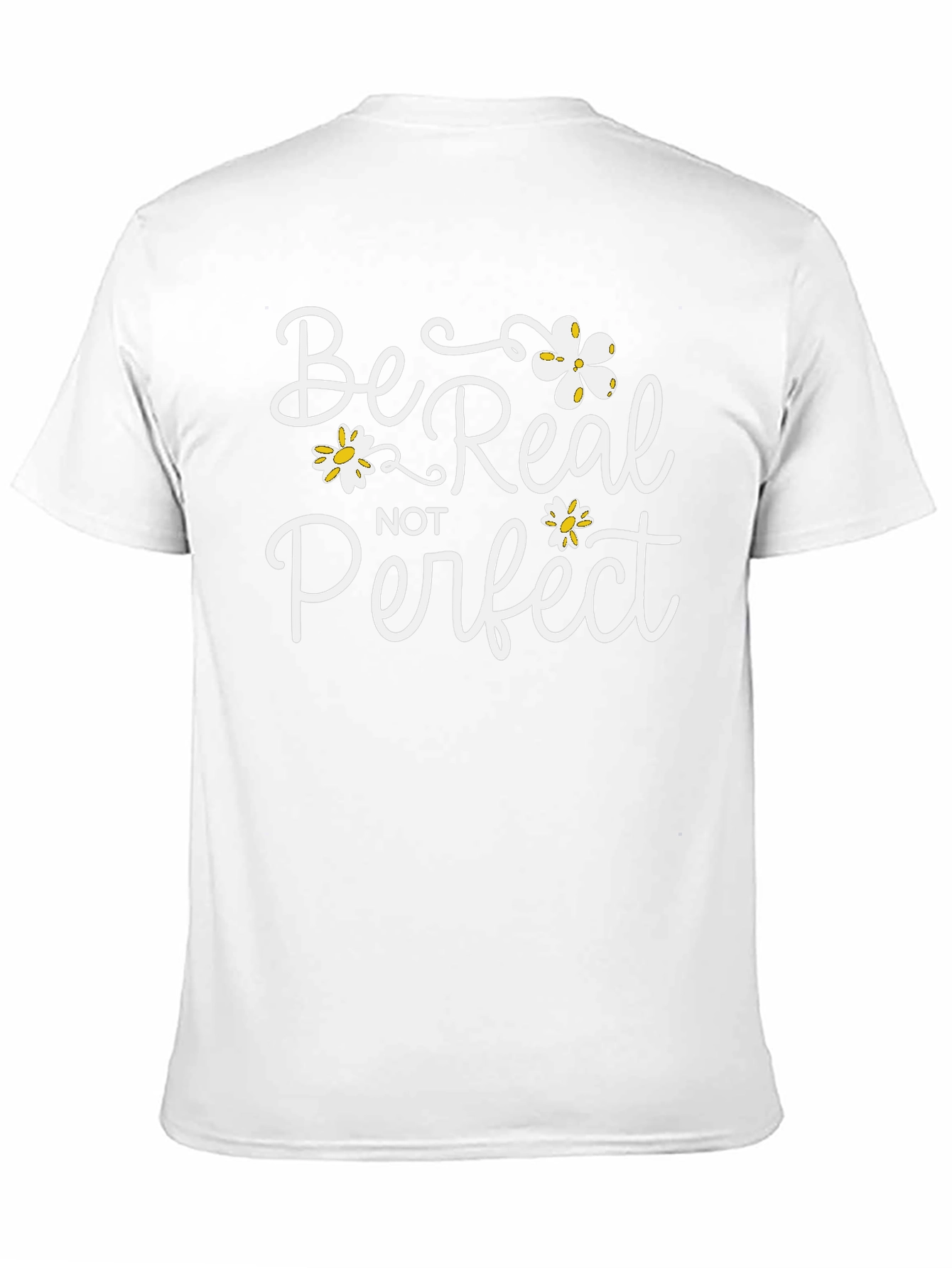 Be Real Not Perfect Black Graphic Tee
