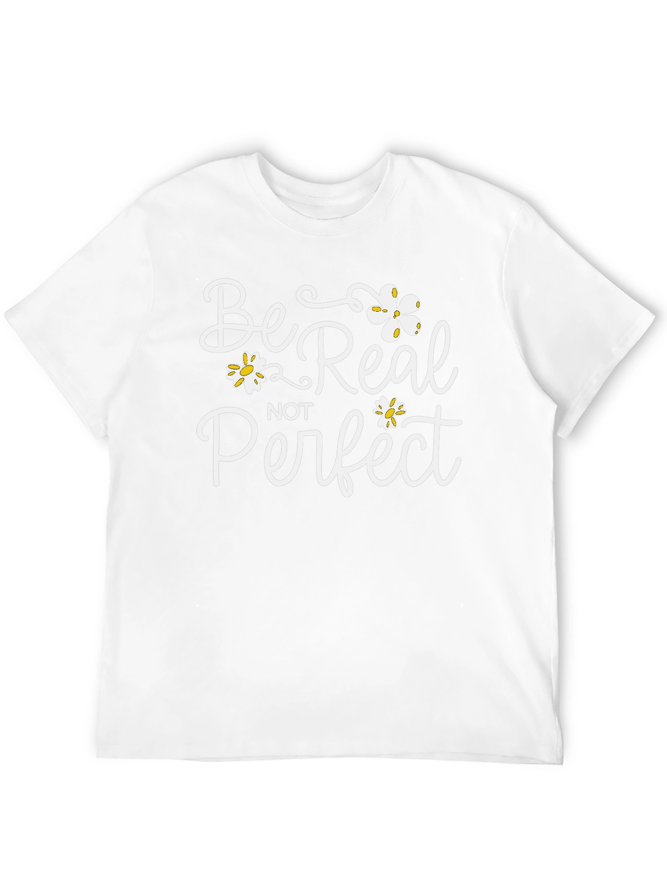 Be Real Not Perfect Black Graphic Tee