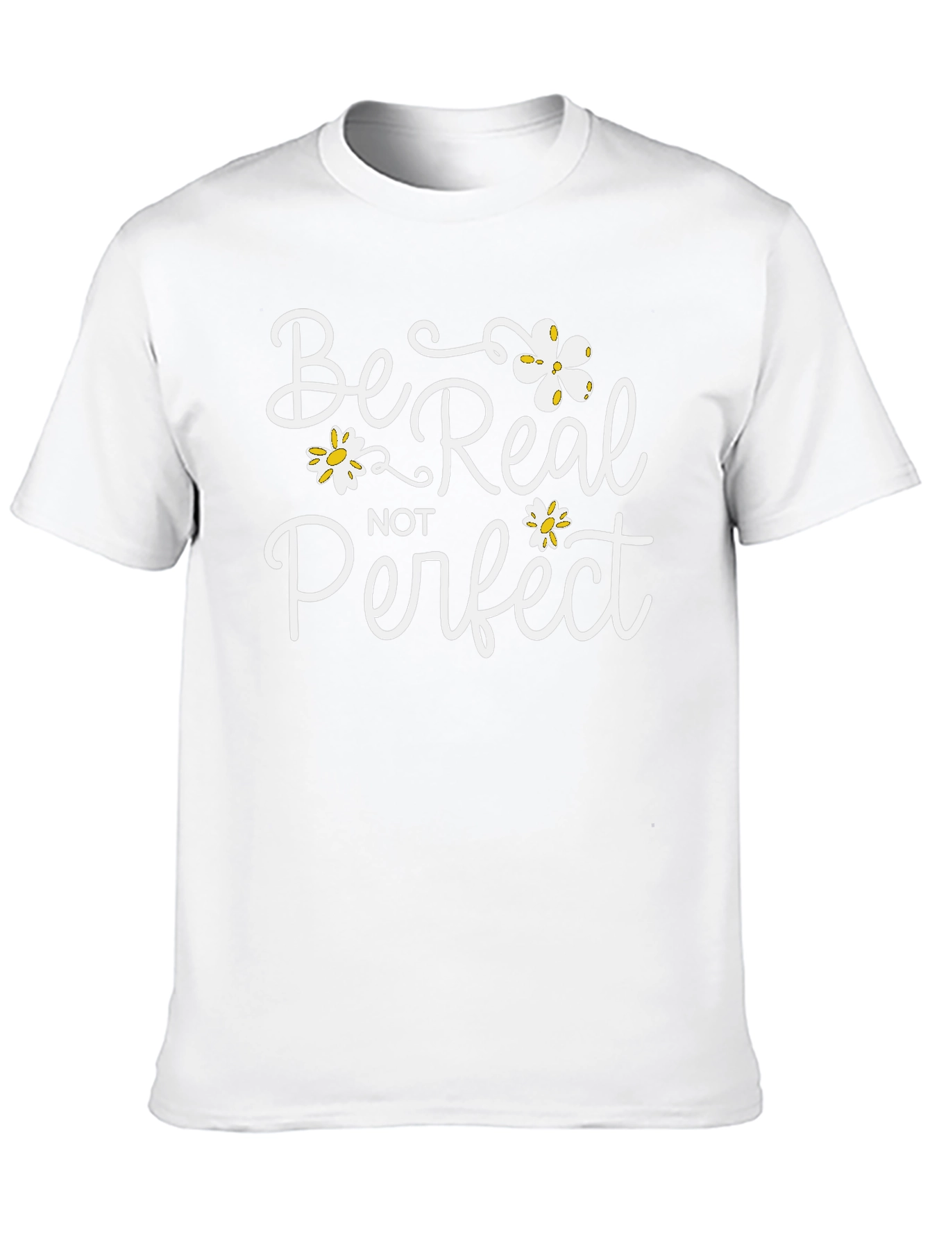 Be Real Not Perfect Black Graphic Tee