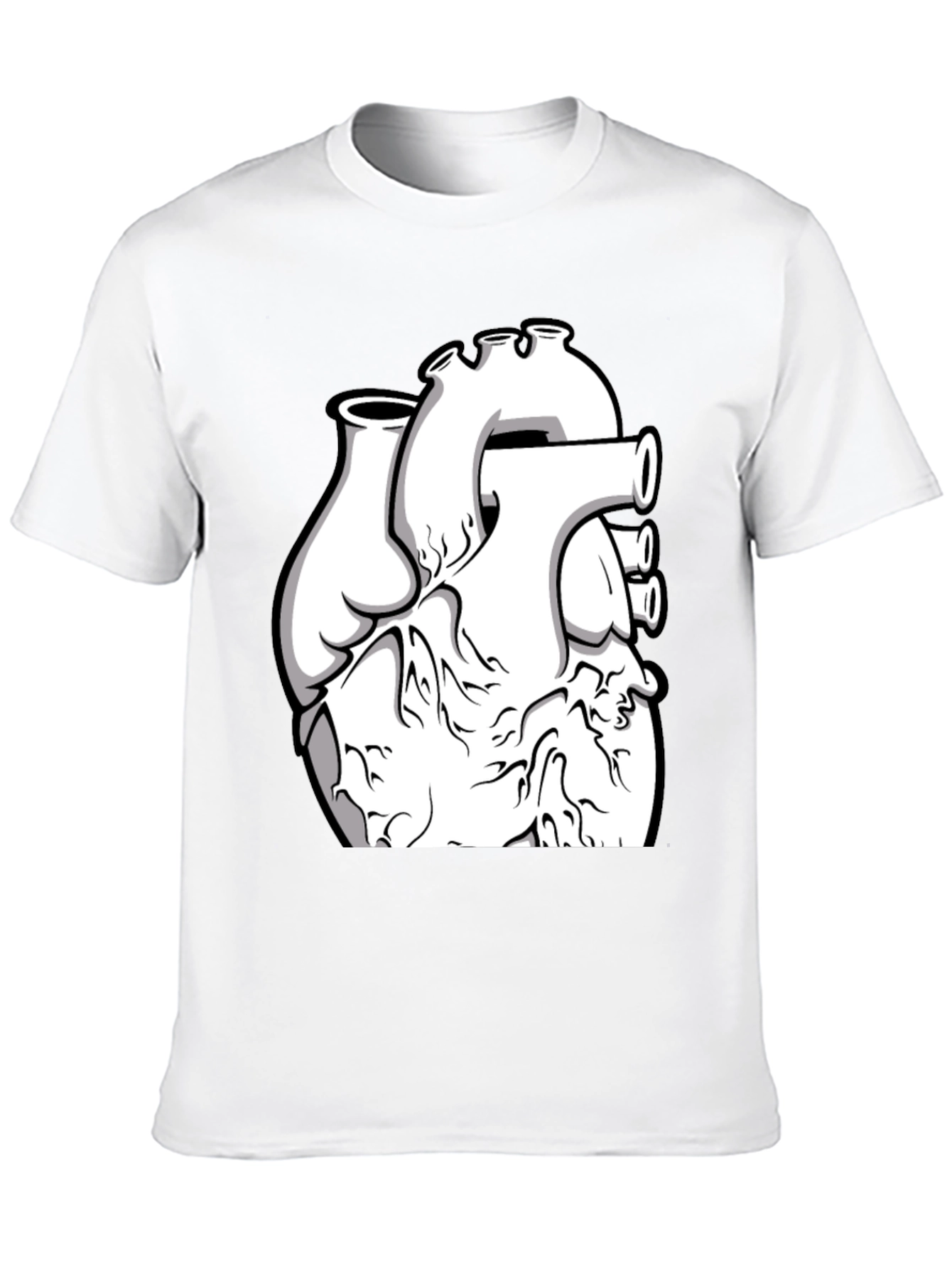 Anatomical Heart Graphic Black T-Shirt