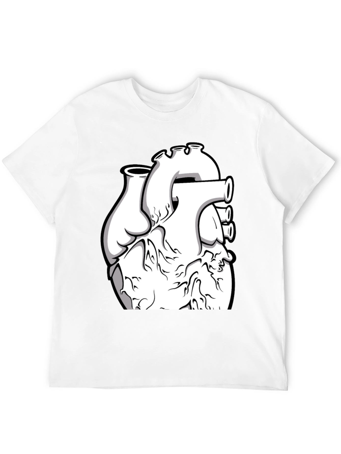 Anatomical Heart Graphic Black T-Shirt