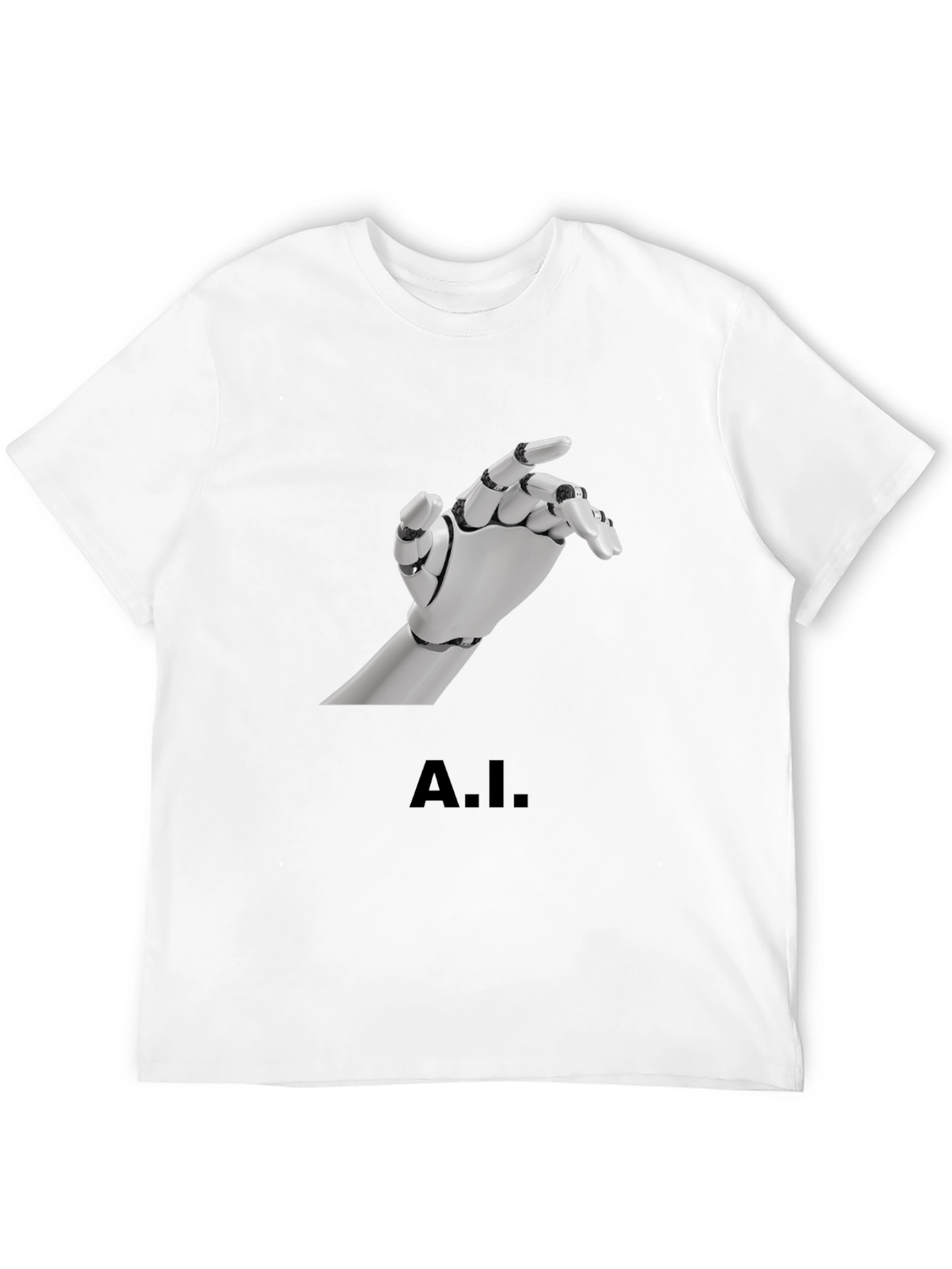 A.I. Robot Hand Graphic T-Shirt - Unique Design