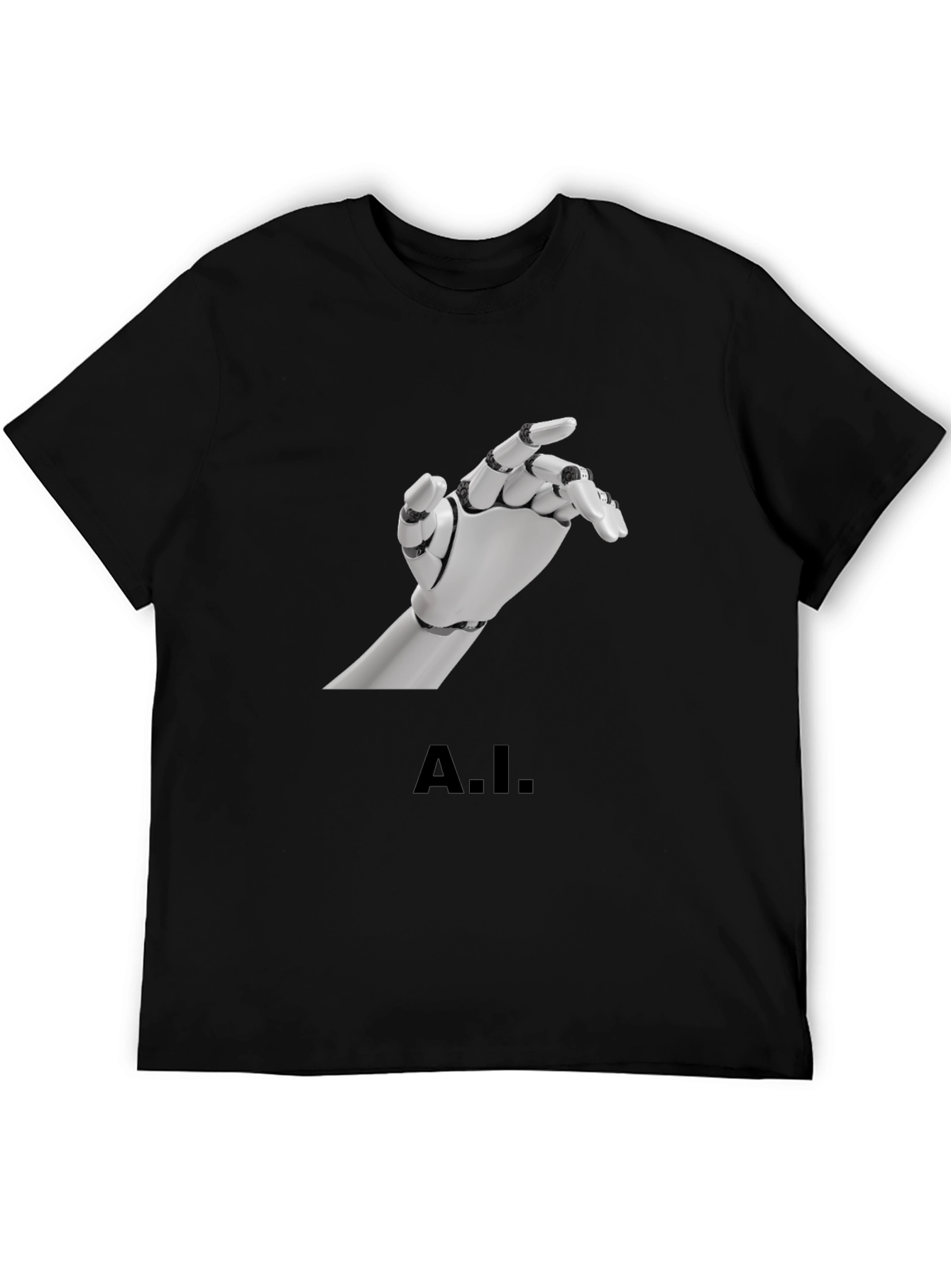 A.I. Robot Hand Graphic T-Shirt - Unique Design