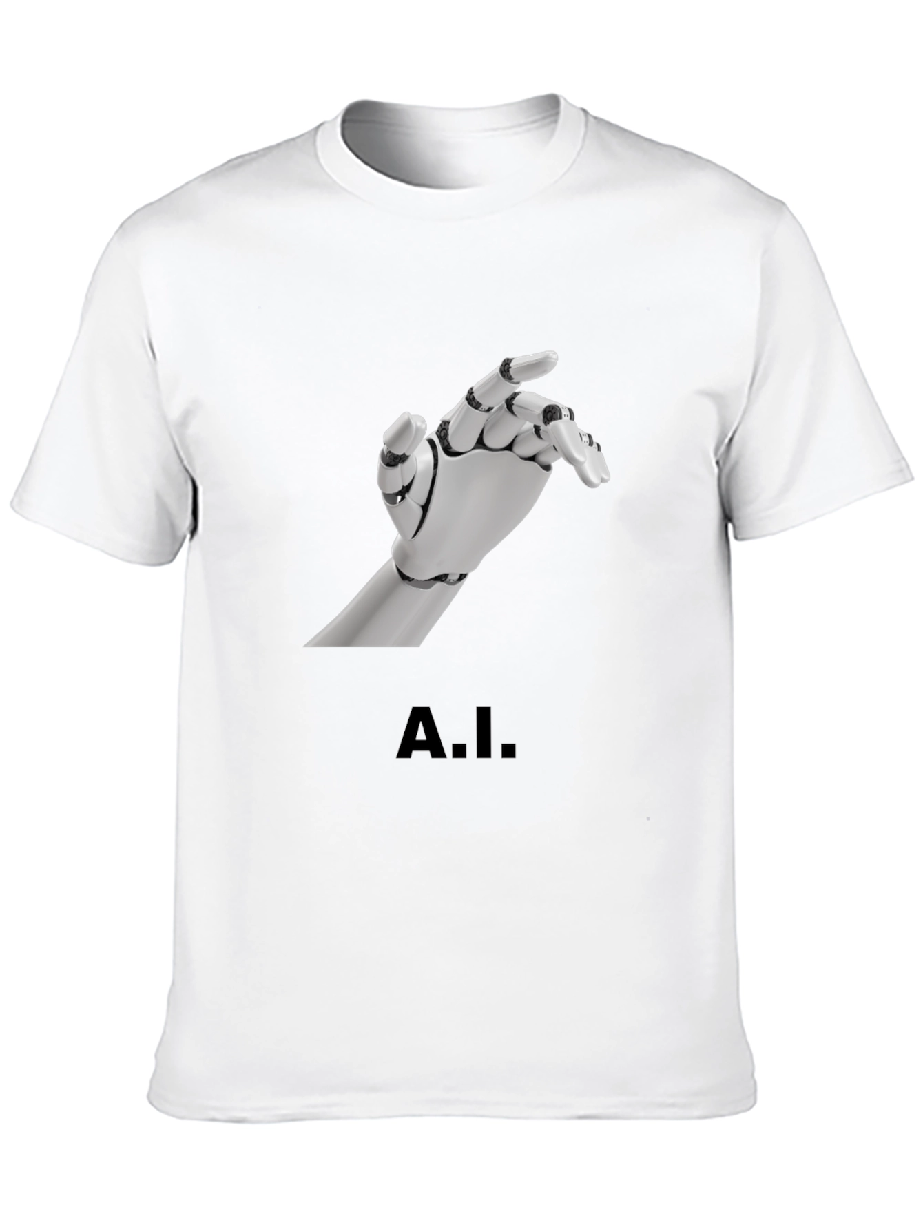 A.I. Robot Hand Graphic T-Shirt - Unique Design