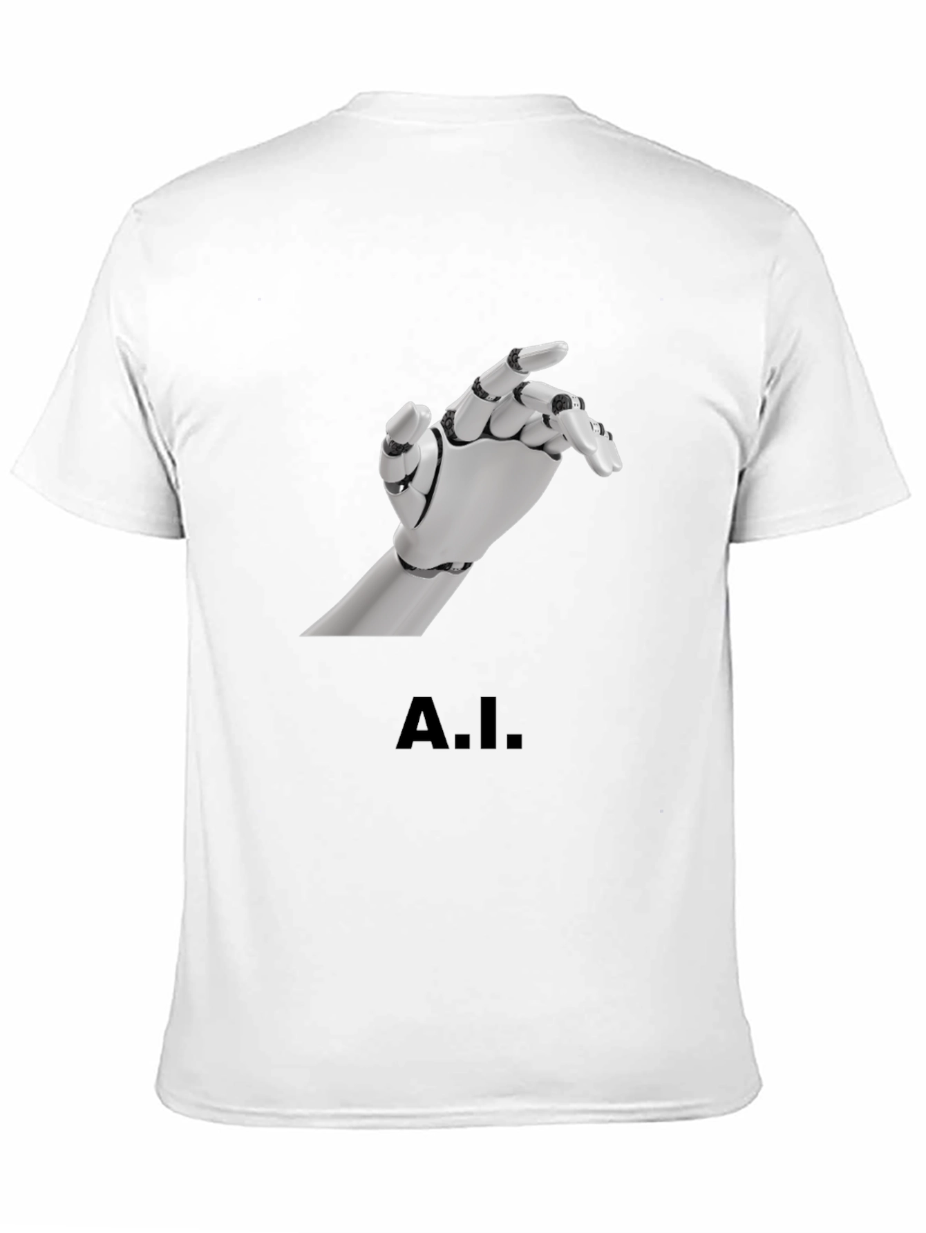 A.I. Robot Hand Graphic T-Shirt - Unique Design