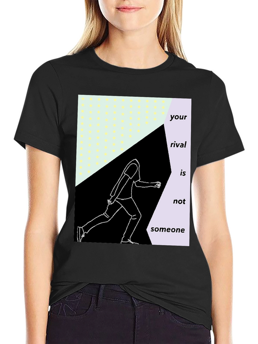Abstract Runner Graphic Tee - Motivational Sportswear