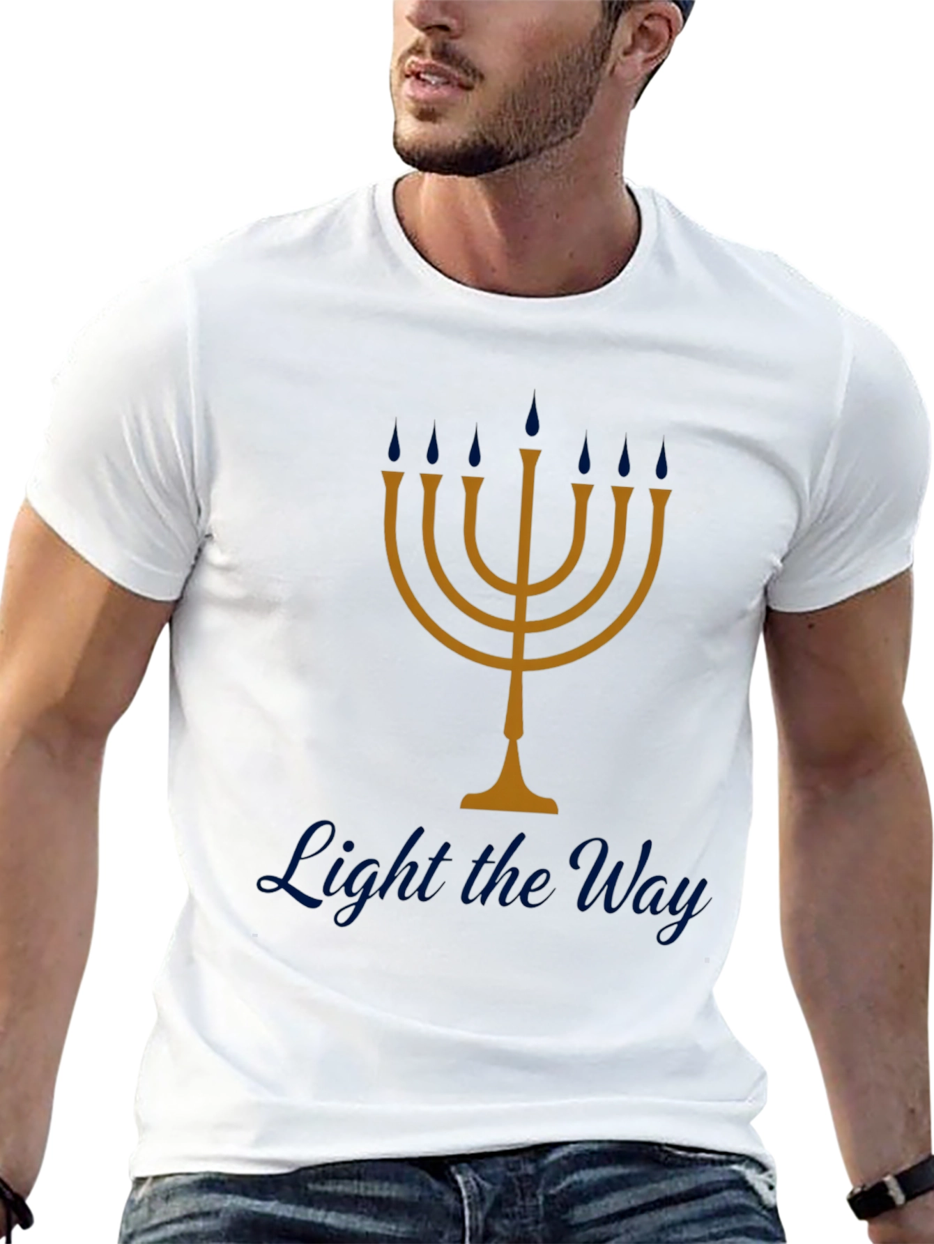 Menorah T-Shirt - Light the Way
