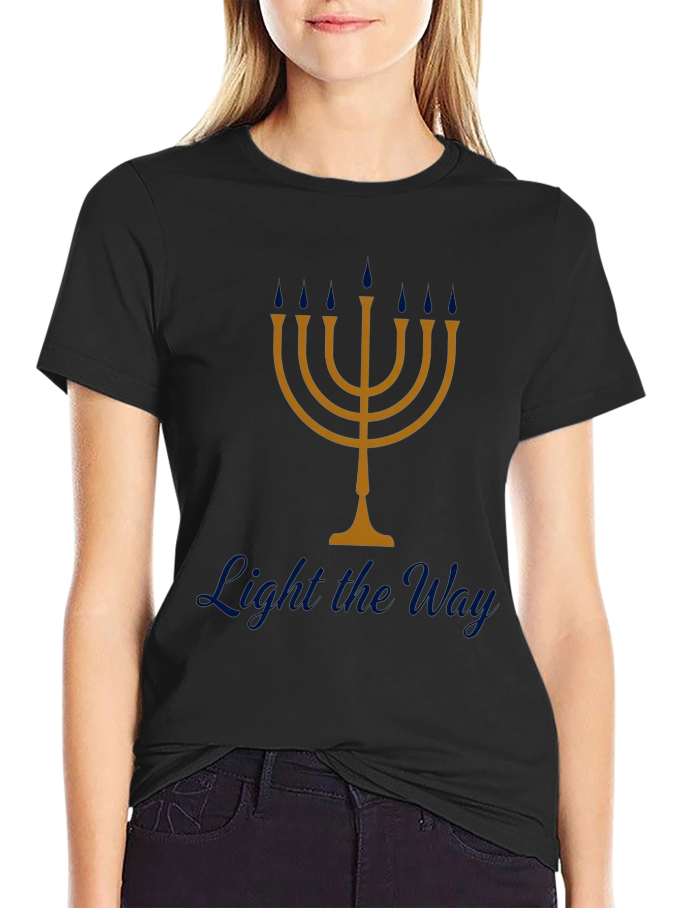 Menorah T-Shirt - Light the Way