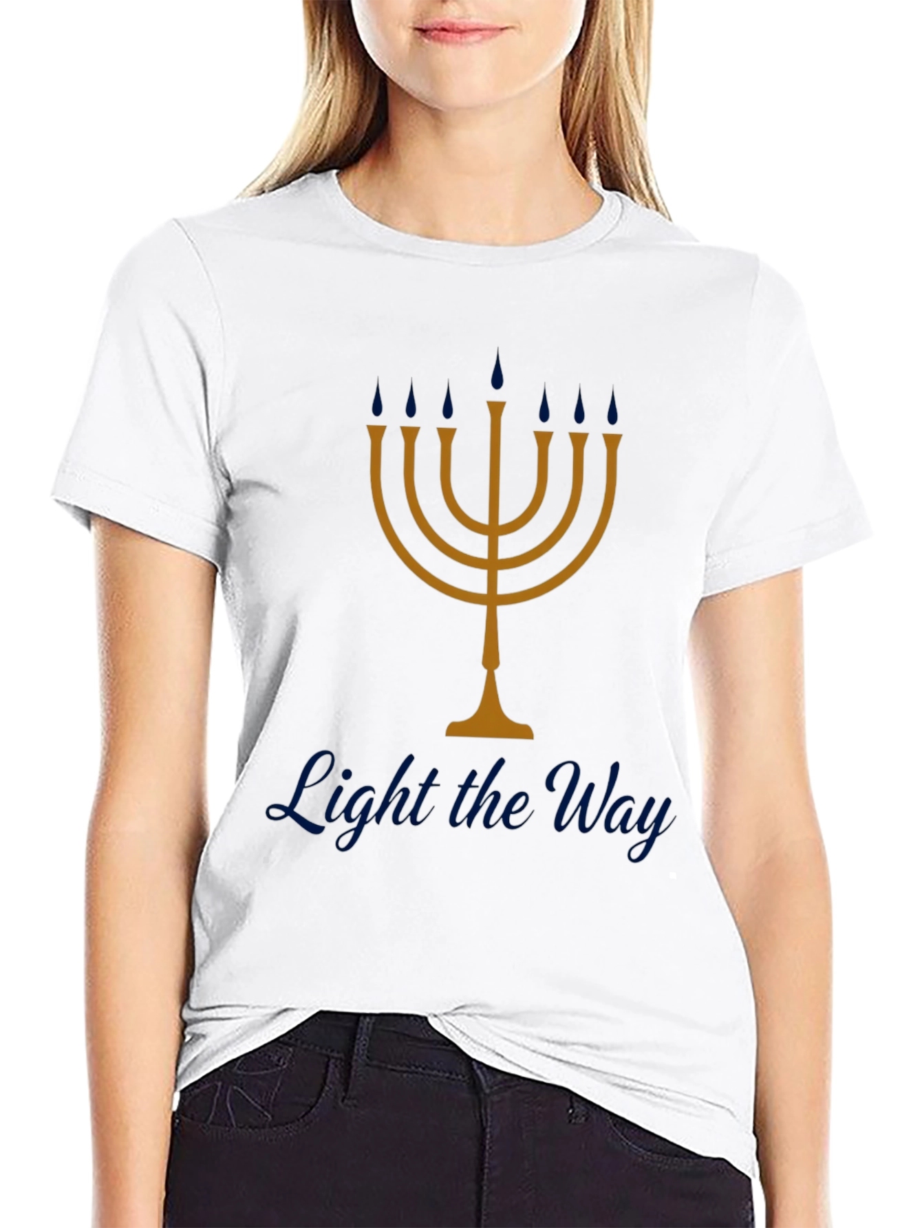 Menorah T-Shirt - Light the Way