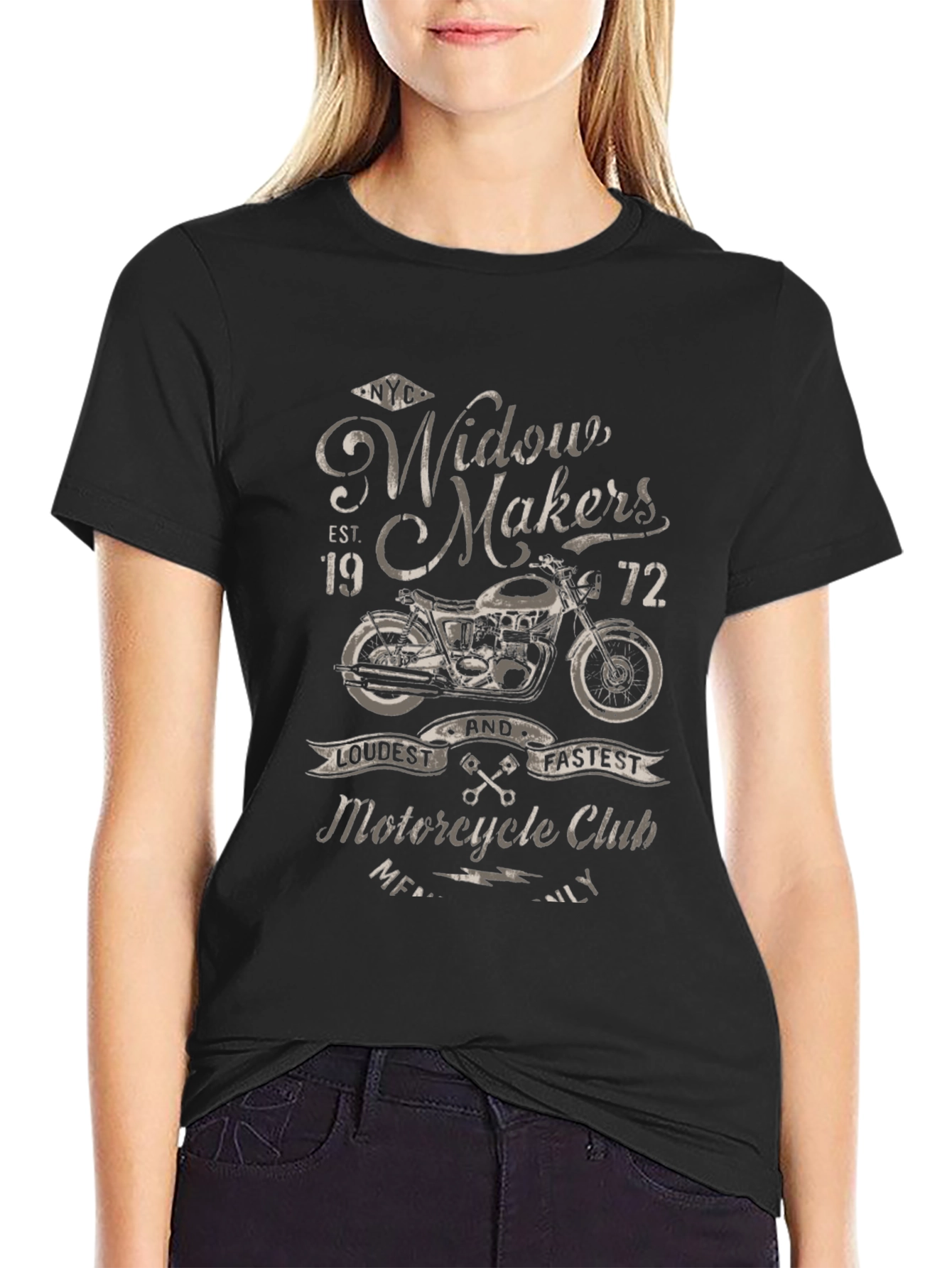 Widow Makers Motorcycle Club Graphic T-Shirt