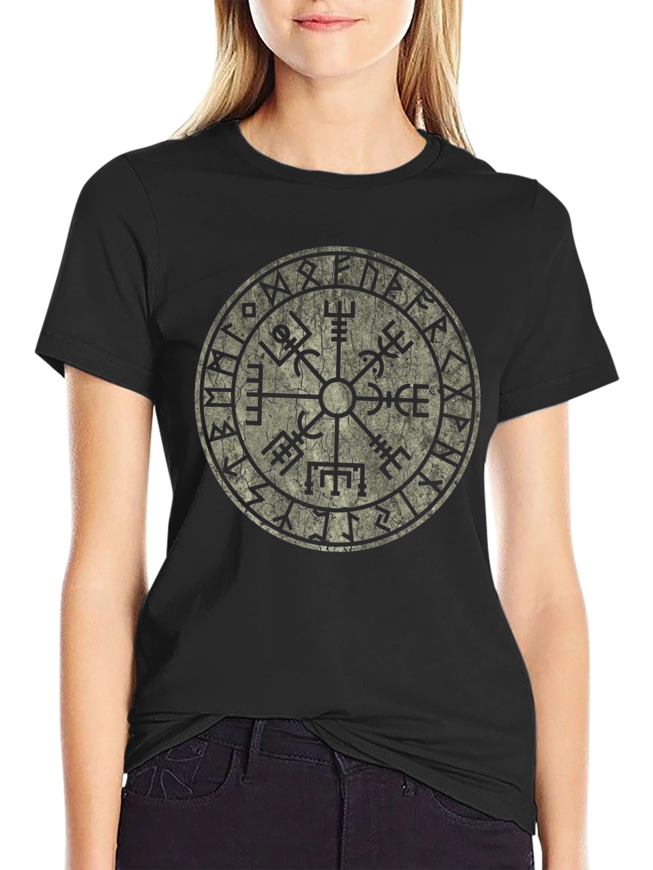 Vegvisir Compass Viking Runes T-Shirt