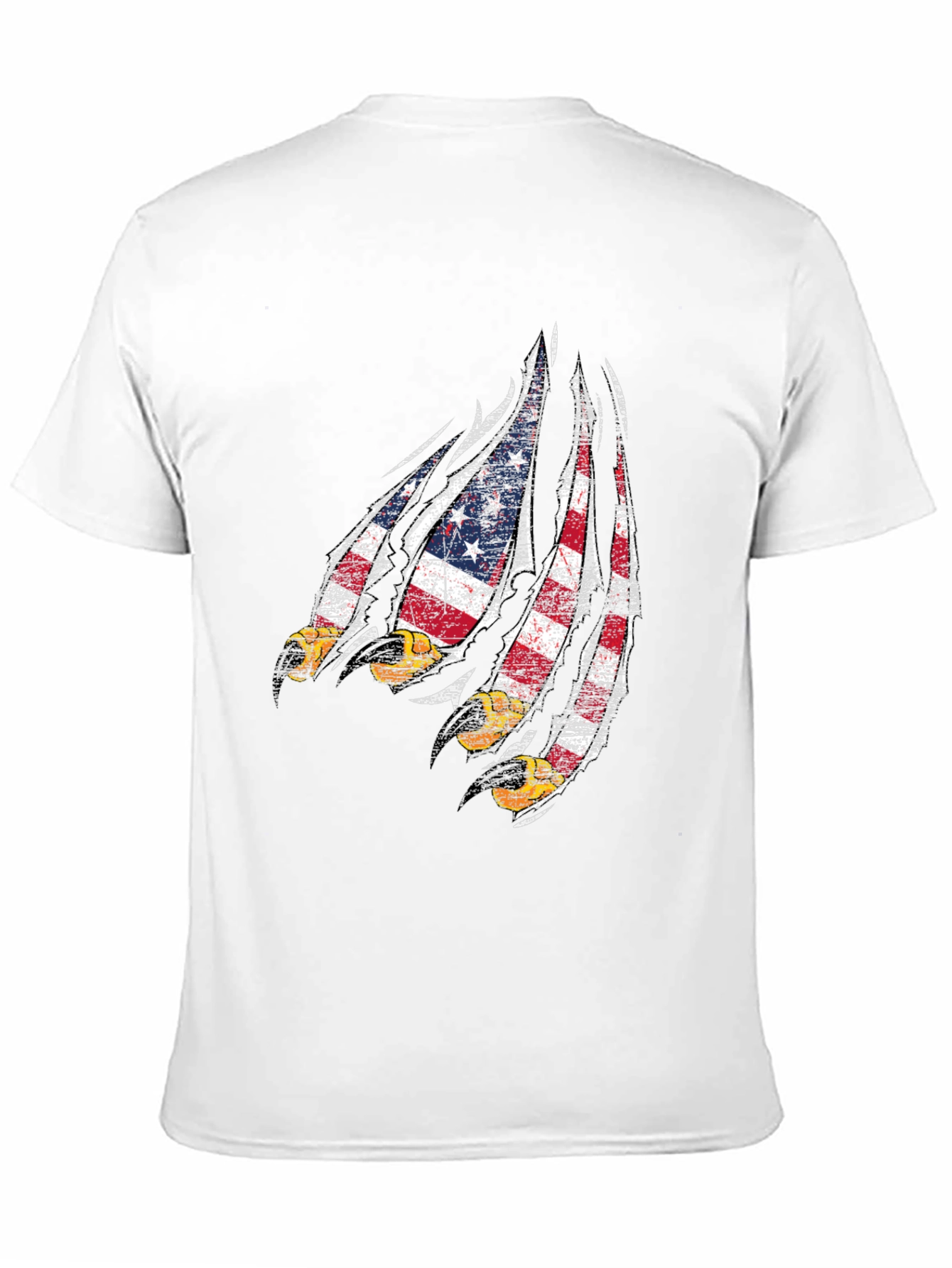 USA Flag Eagle Claw Graphic T-Shirt