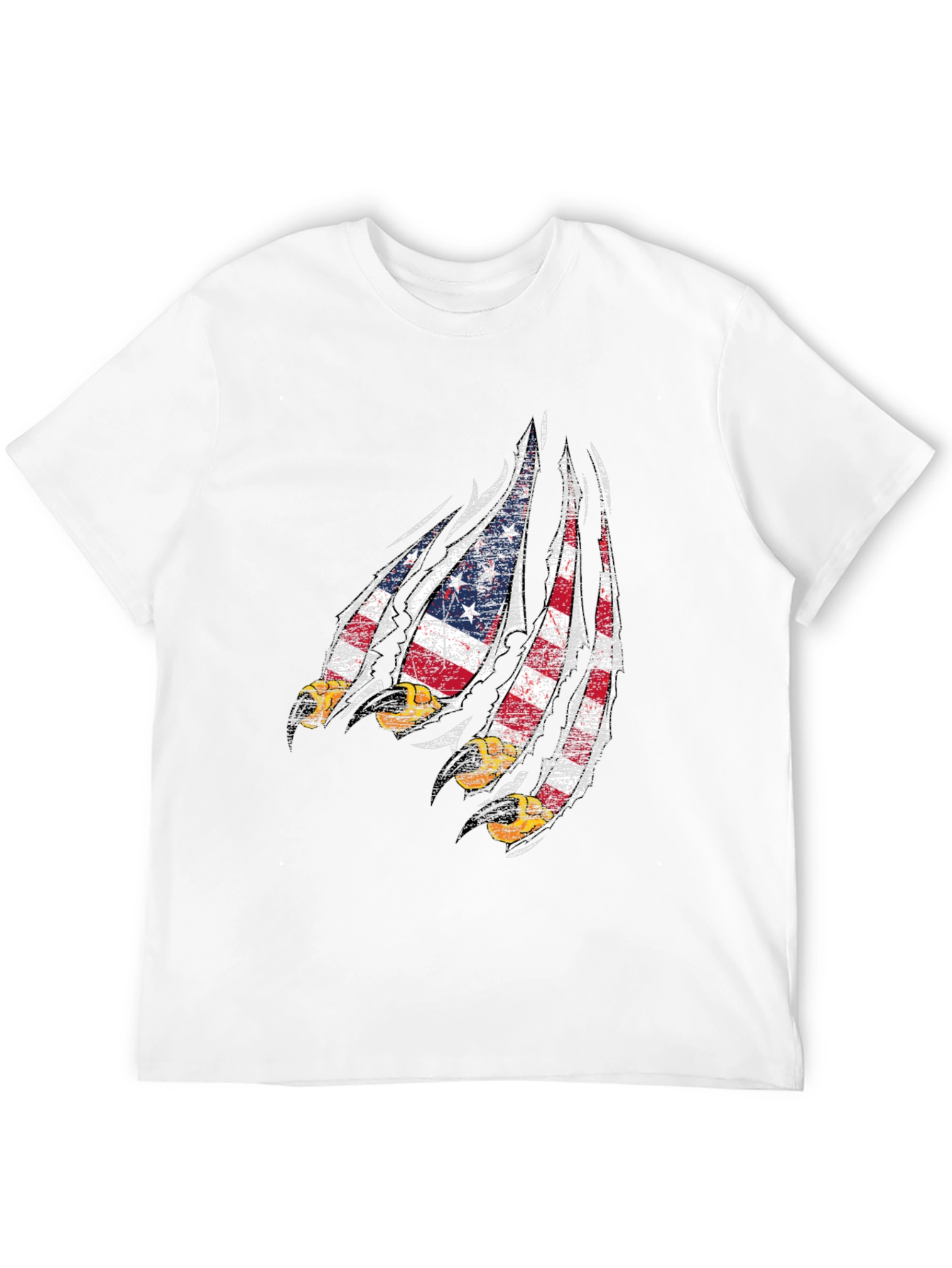 USA Flag Eagle Claw Graphic T-Shirt