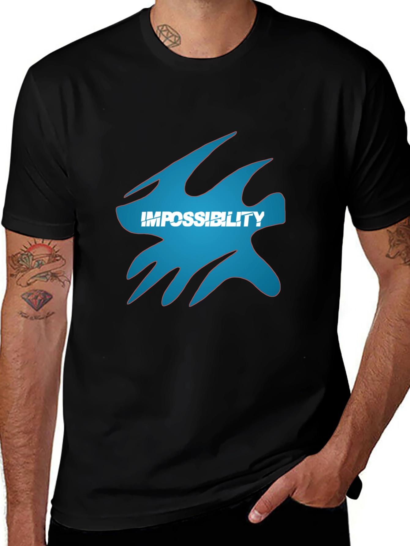 Impossibility Graphic Black T-Shirt