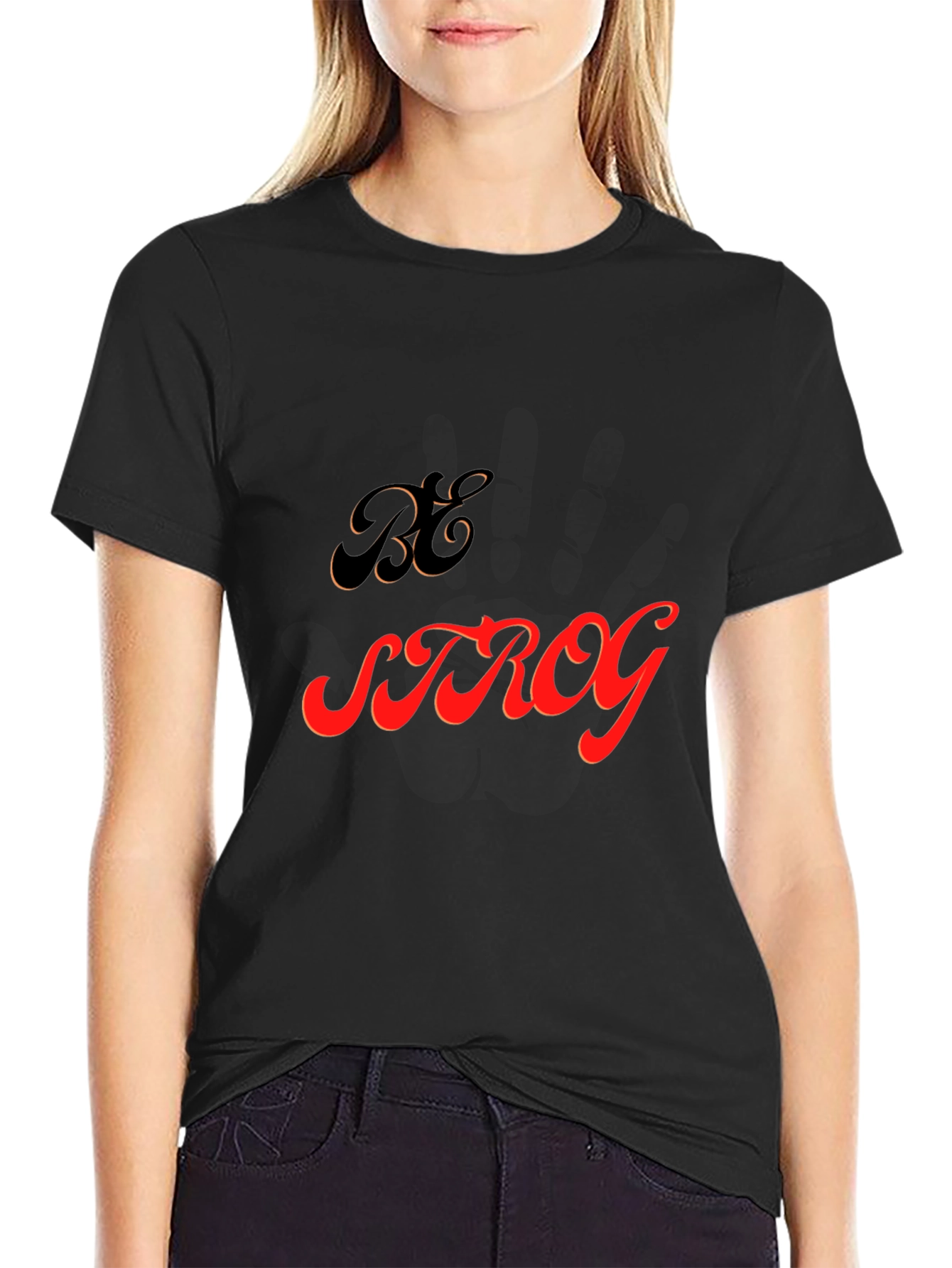 Be Strong Graphic Tee - Mens Black T-Shirt