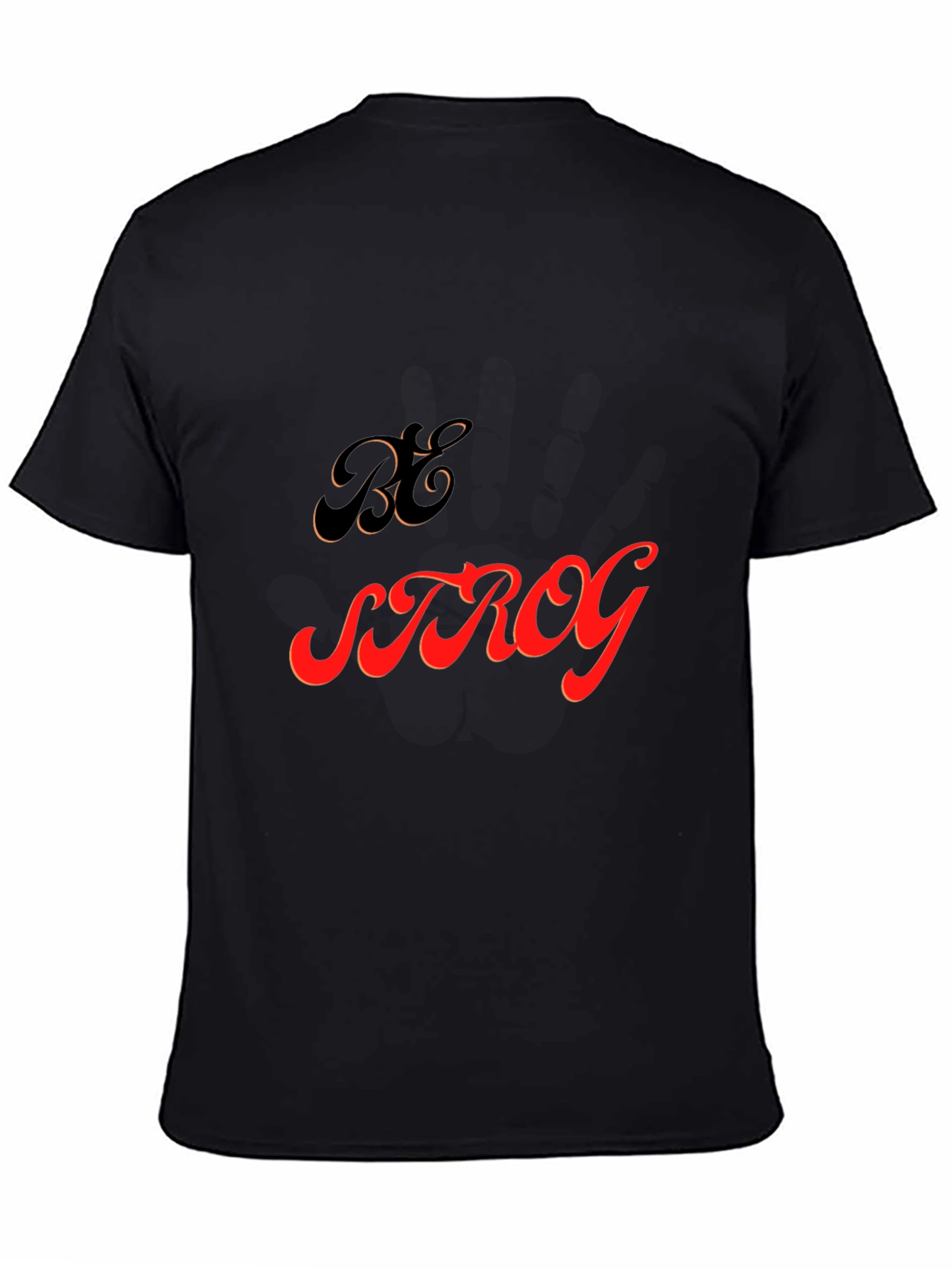 Be Strong Graphic Tee - Mens Black T-Shirt