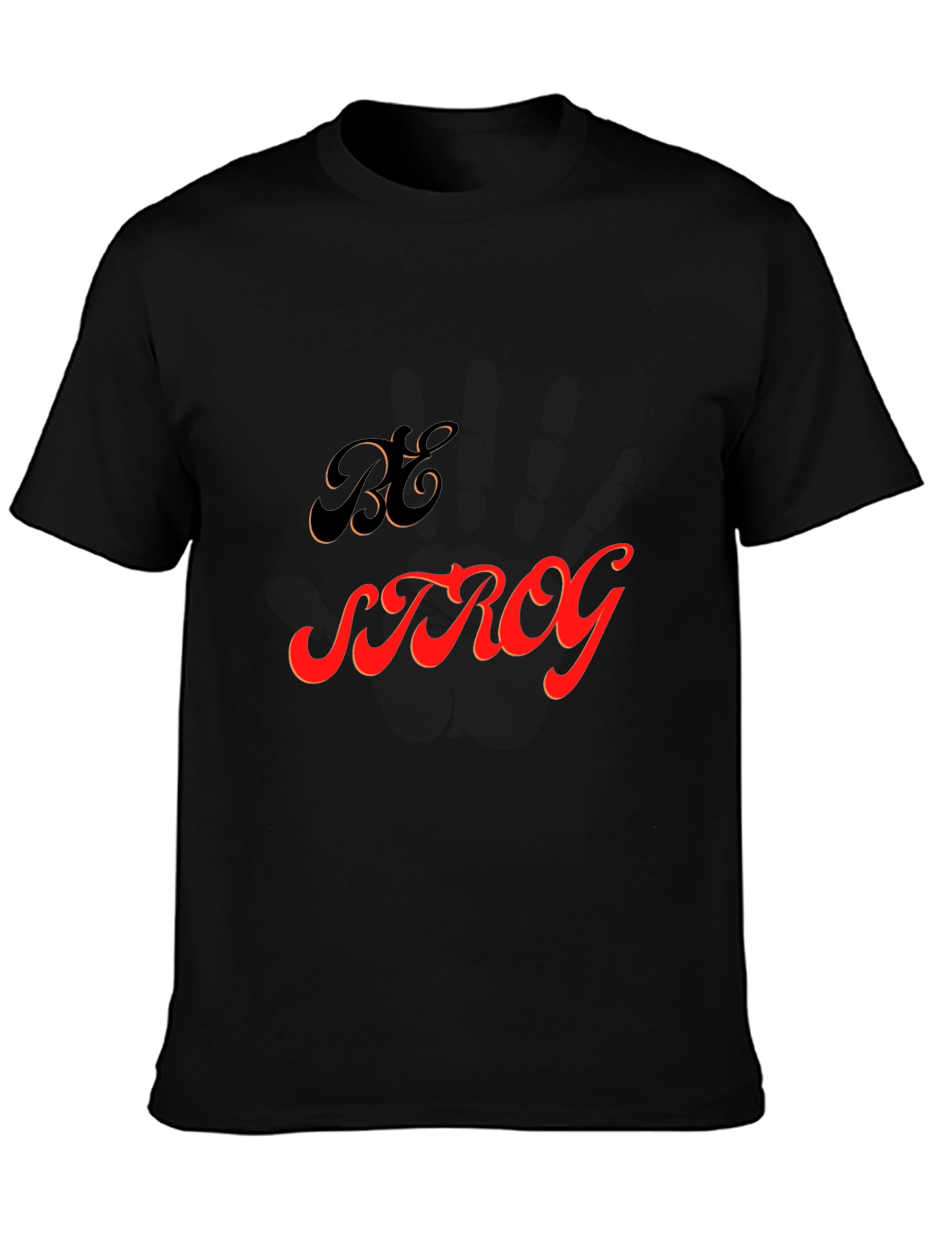 Be Strong Graphic Tee - Mens Black T-Shirt