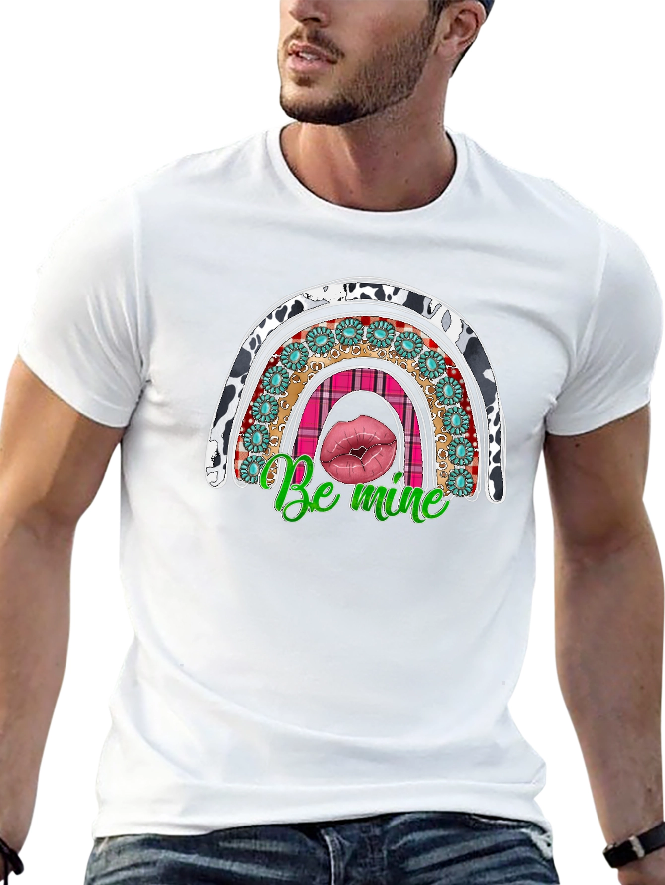 Be Mine Rainbow Valentines Day T-Shirt