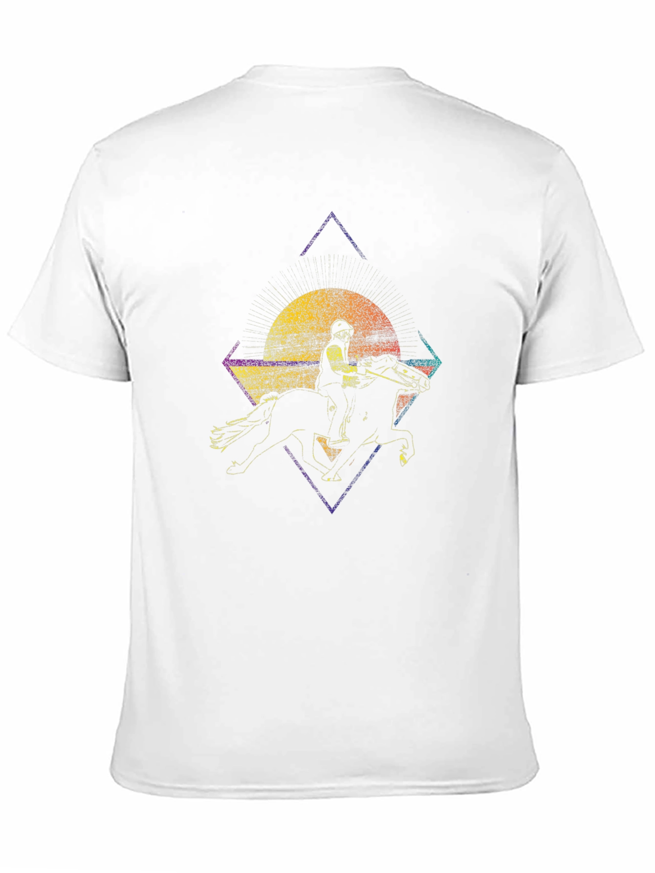 Retro Horse Rider Graphic T-Shirt