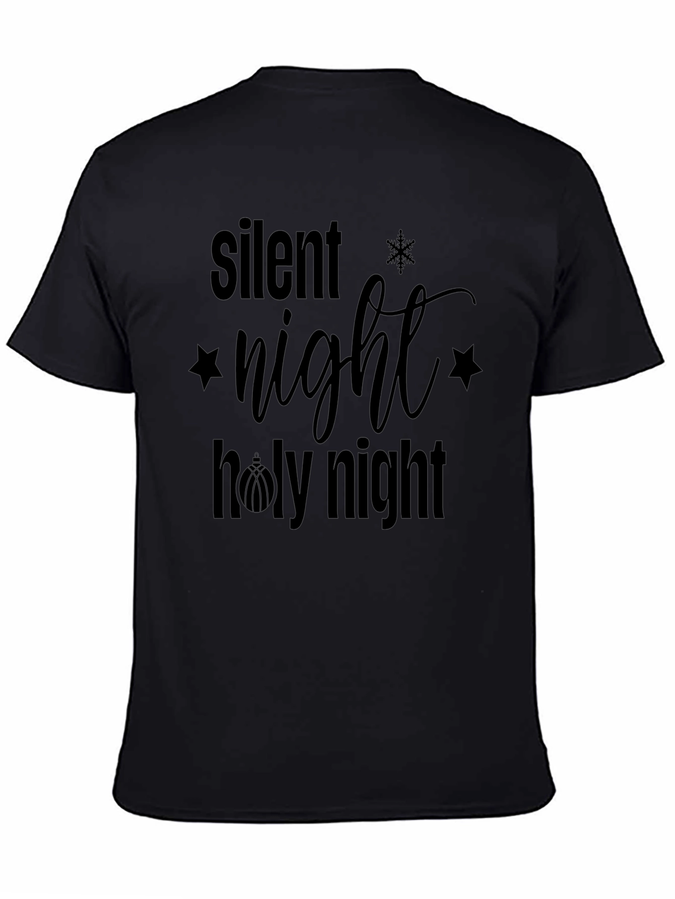 Silent Night Holy Night Christmas Graphic Tee