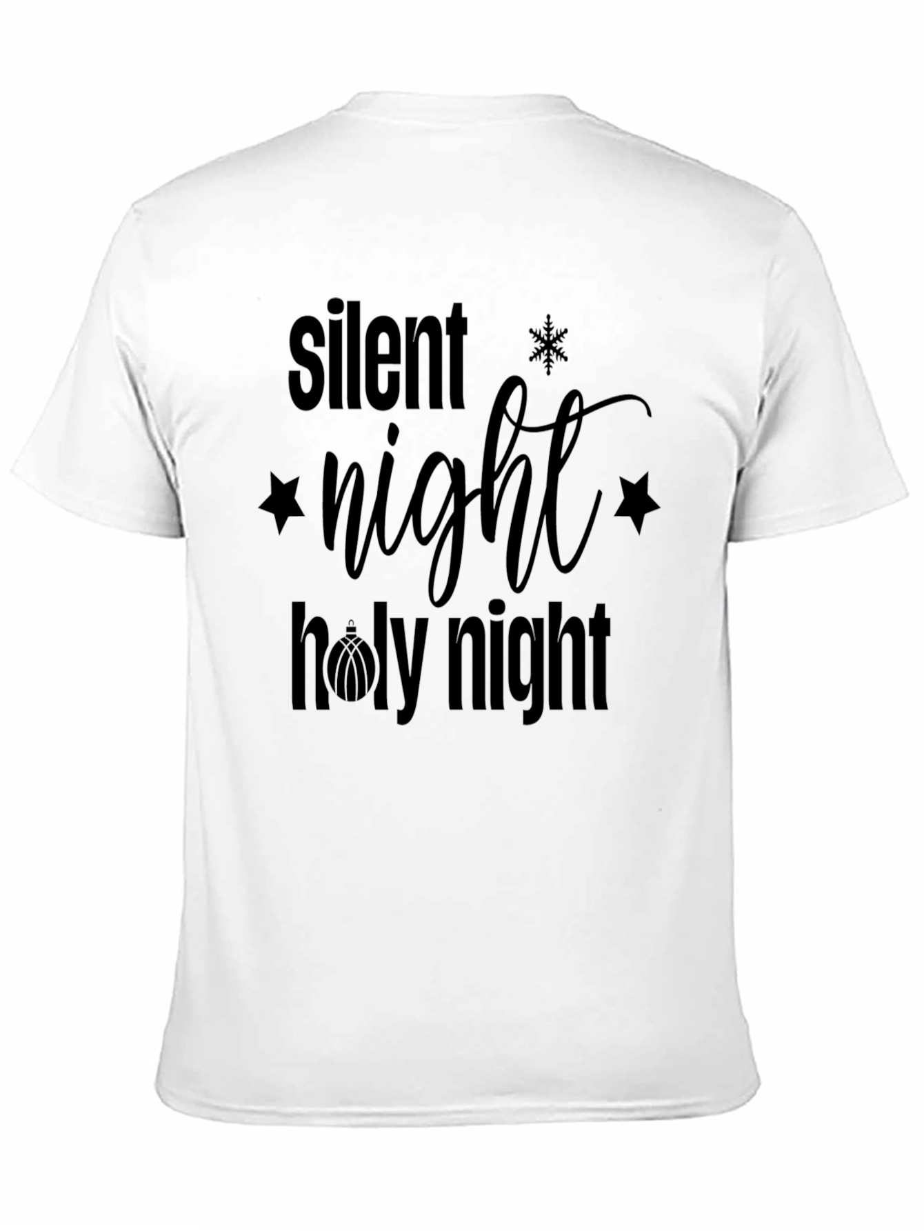 Silent Night Holy Night Christmas Graphic Tee