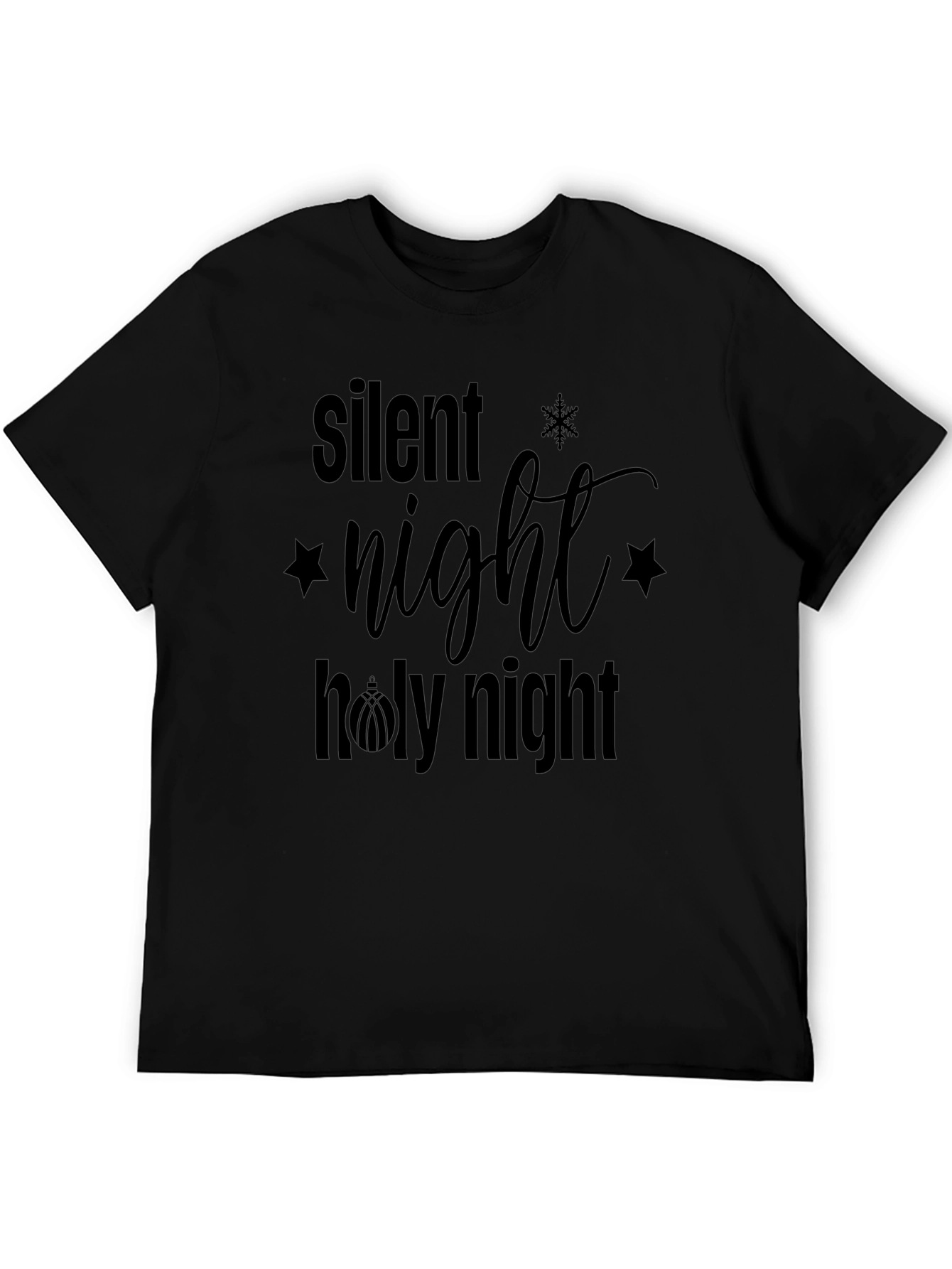 Silent Night Holy Night Christmas Graphic Tee