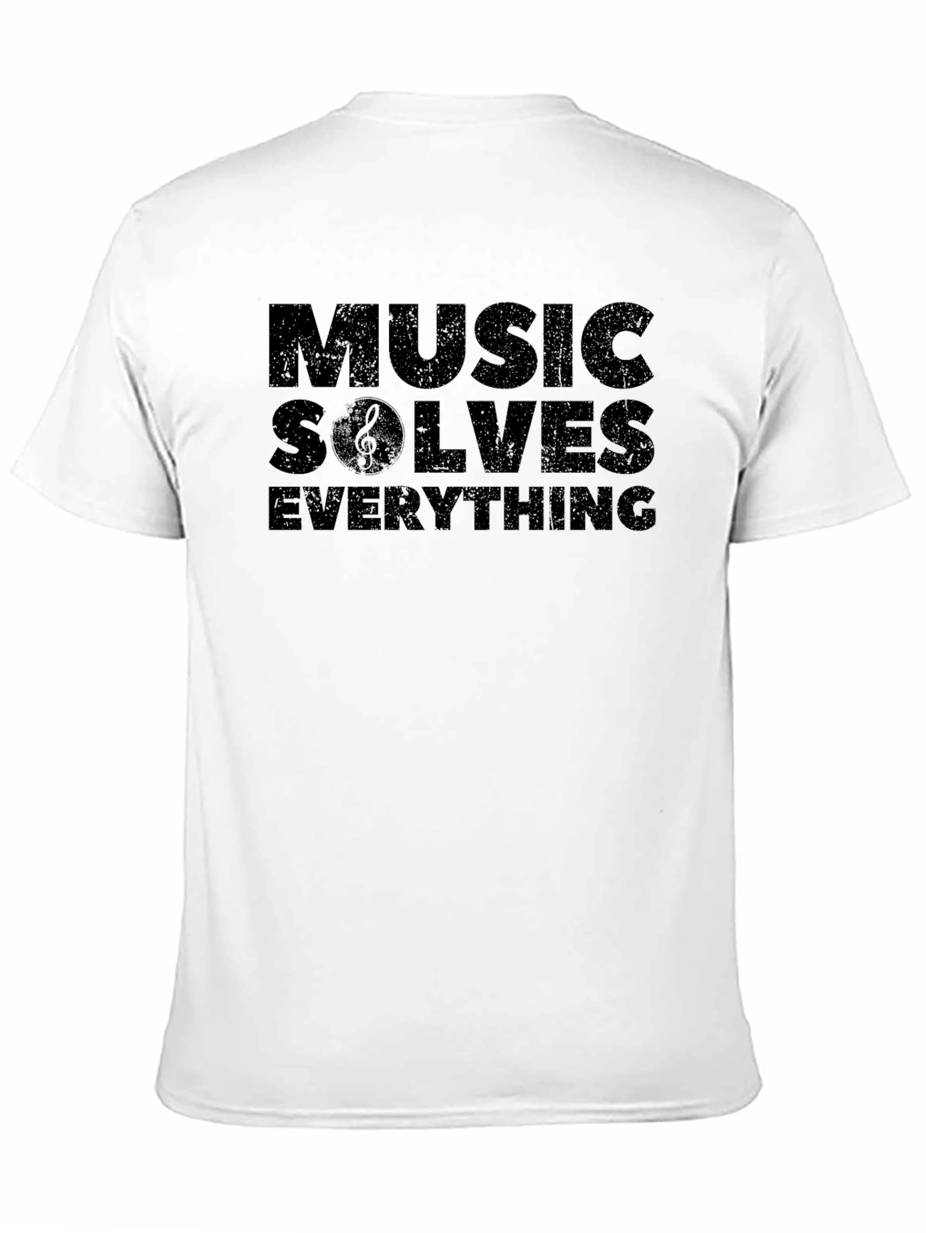 Music Solves Everything Black T-Shirt
