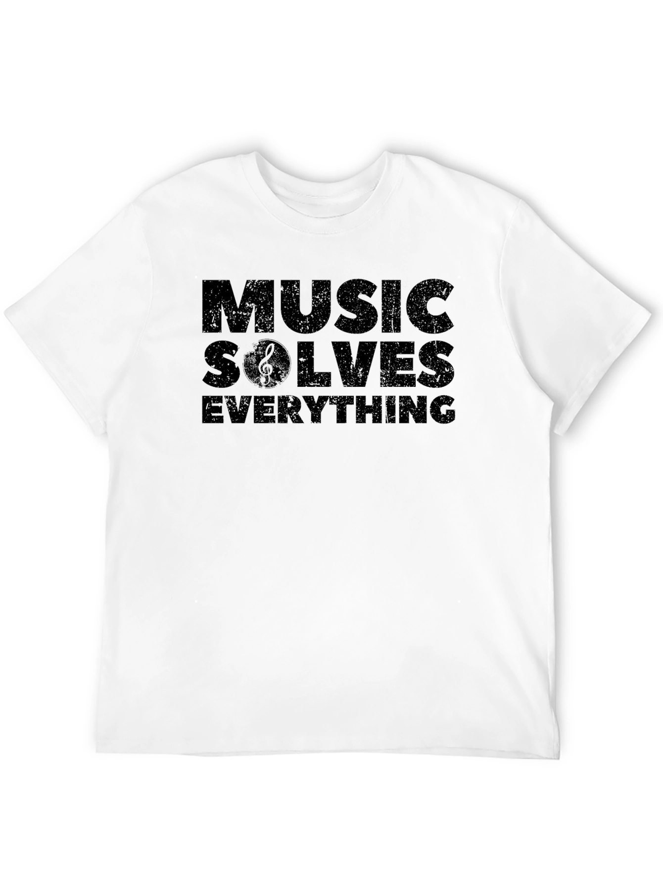 Music Solves Everything Black T-Shirt