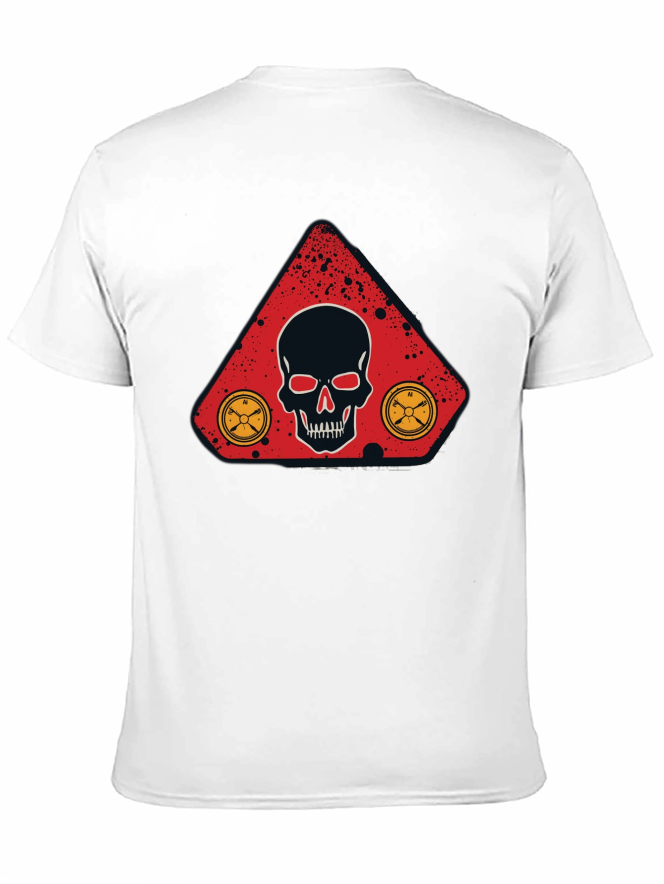 Skull & Compass Graphic Tee - Mens Black T-Shirt