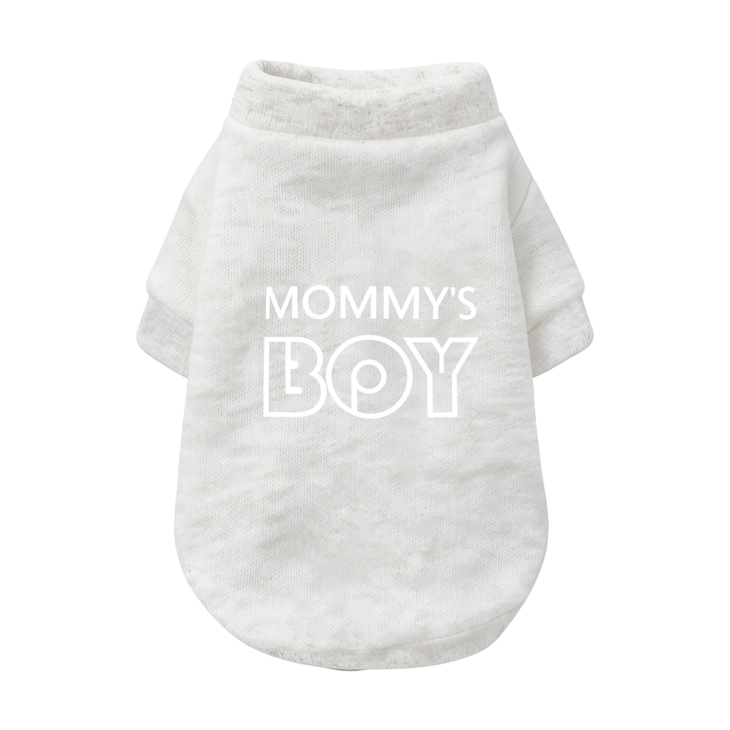 MOMMY'S BOY Cool Letter Pet Cardigan Sweater