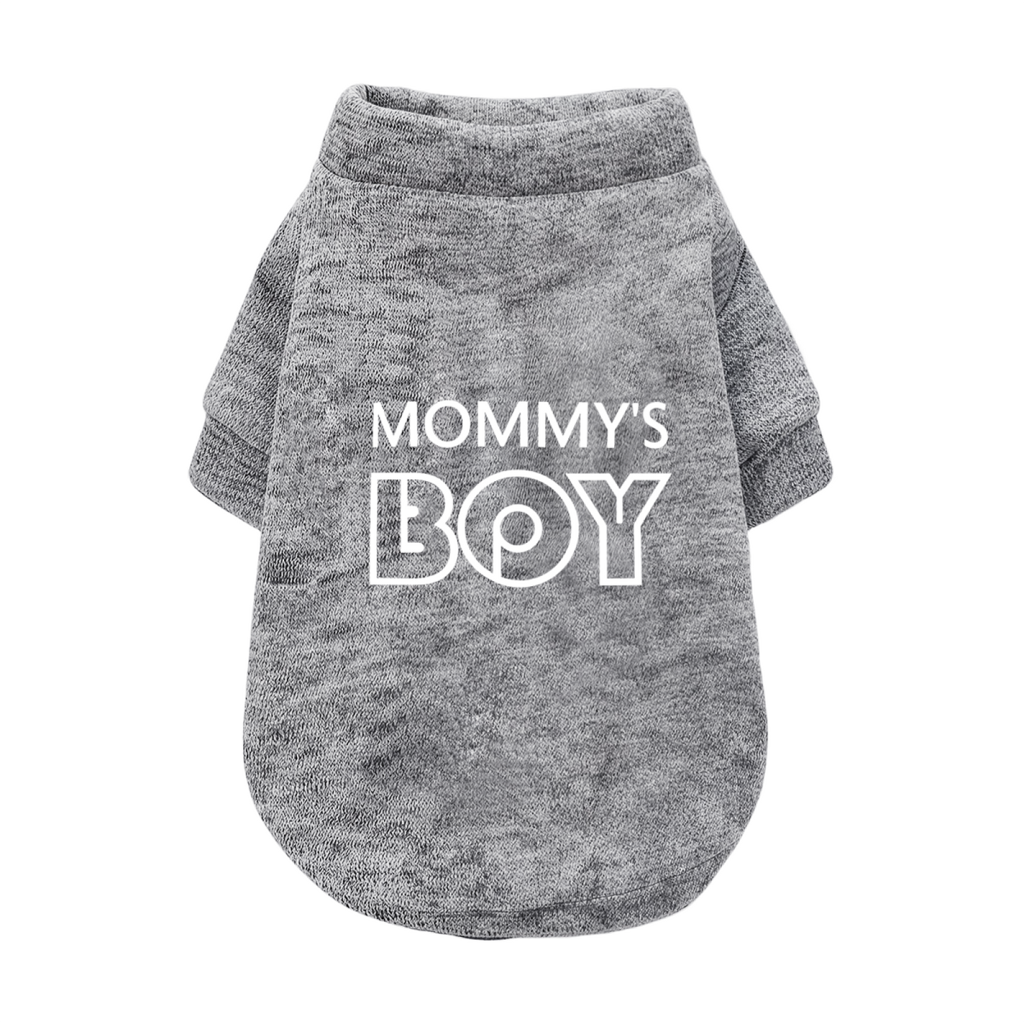 MOMMY'S BOY Cool Letter Pet Cardigan Sweater