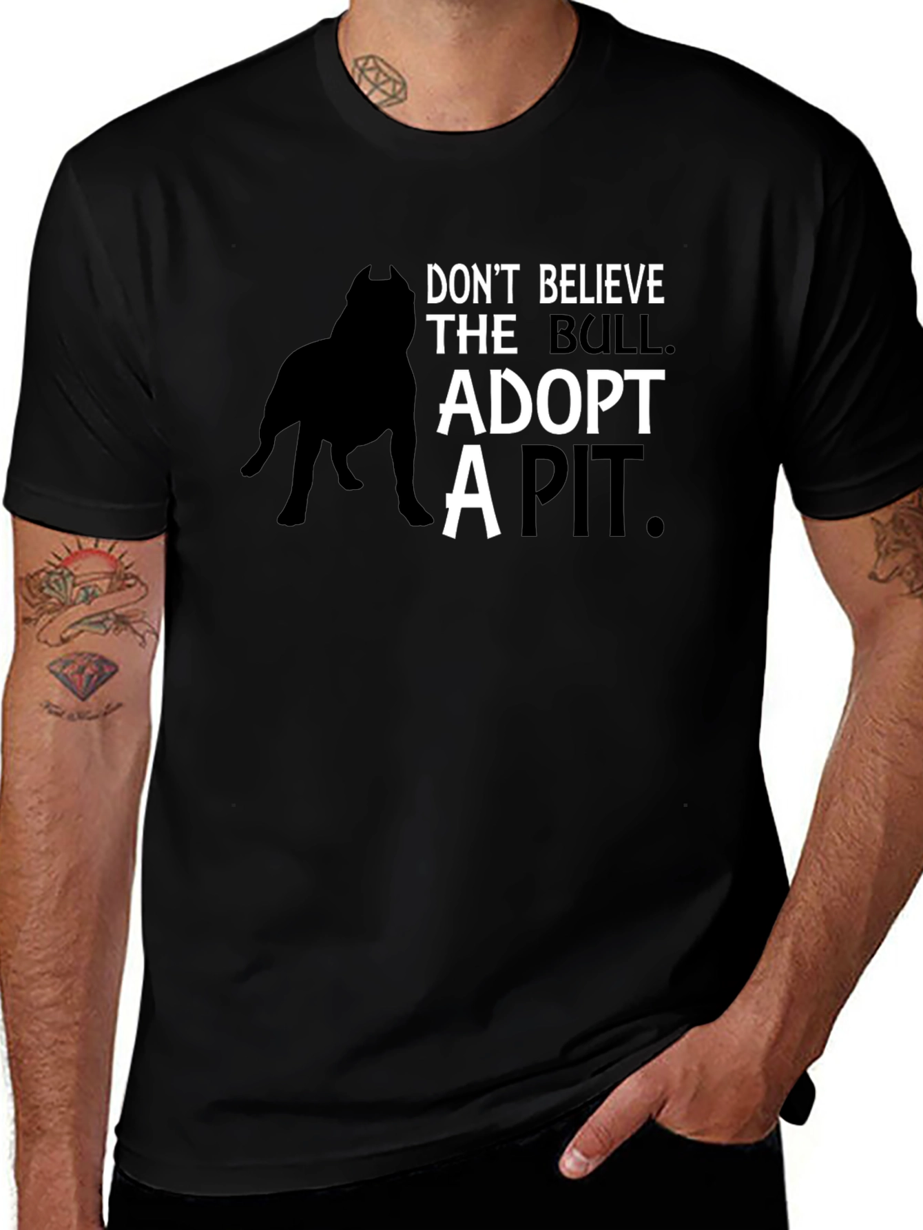 Adopt a Pit T-Shirt - Dog Rescue Tee