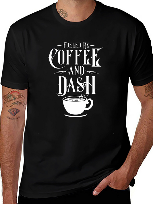 Fueled by Coffee & Dash T-Shirt - Black