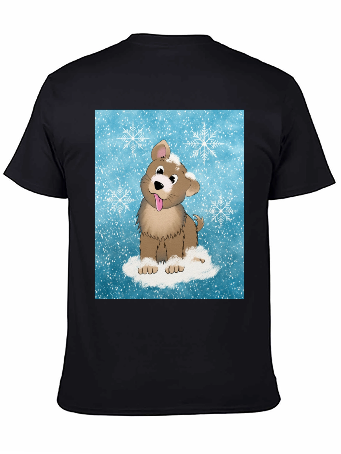 Cute Puppy Snowflake T-Shirt