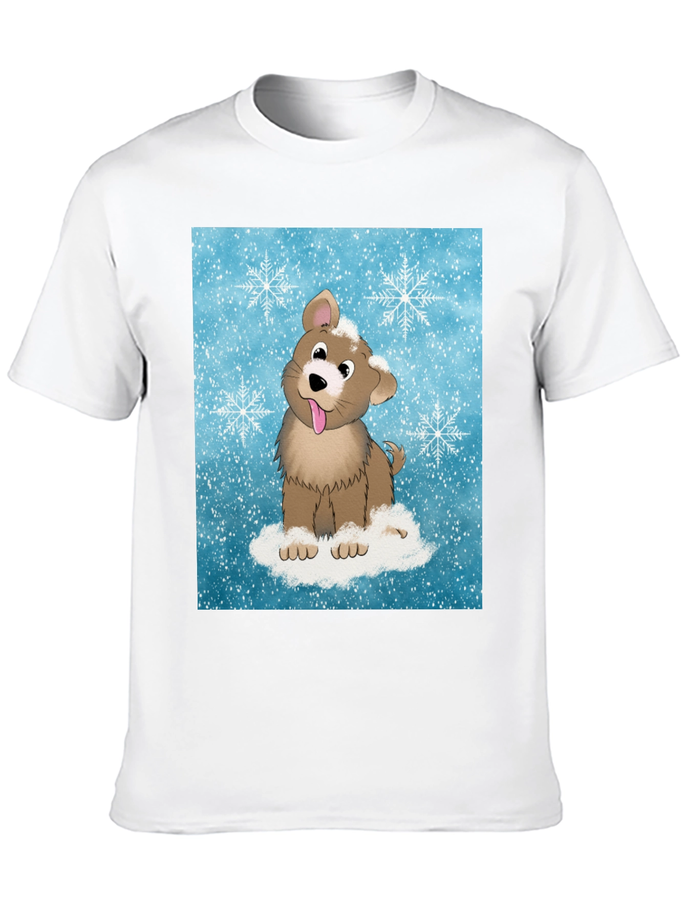 Cute Puppy Snowflake T-Shirt