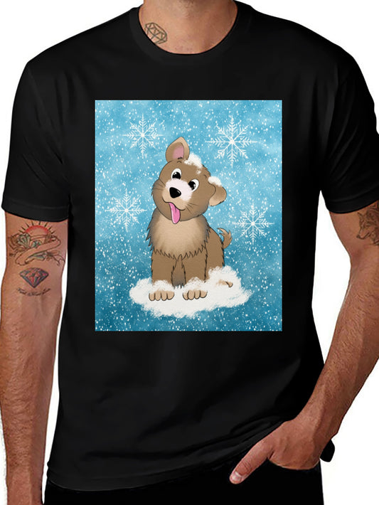 Cute Puppy Snowflake T-Shirt