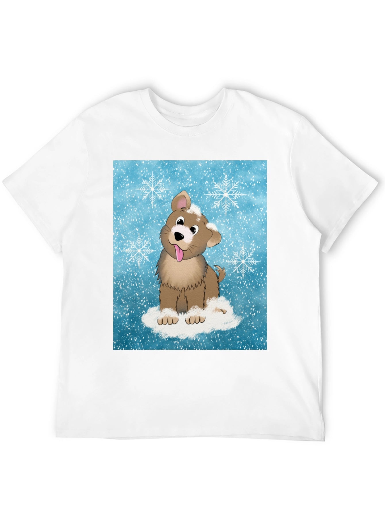 Cute Puppy Snowflake T-Shirt