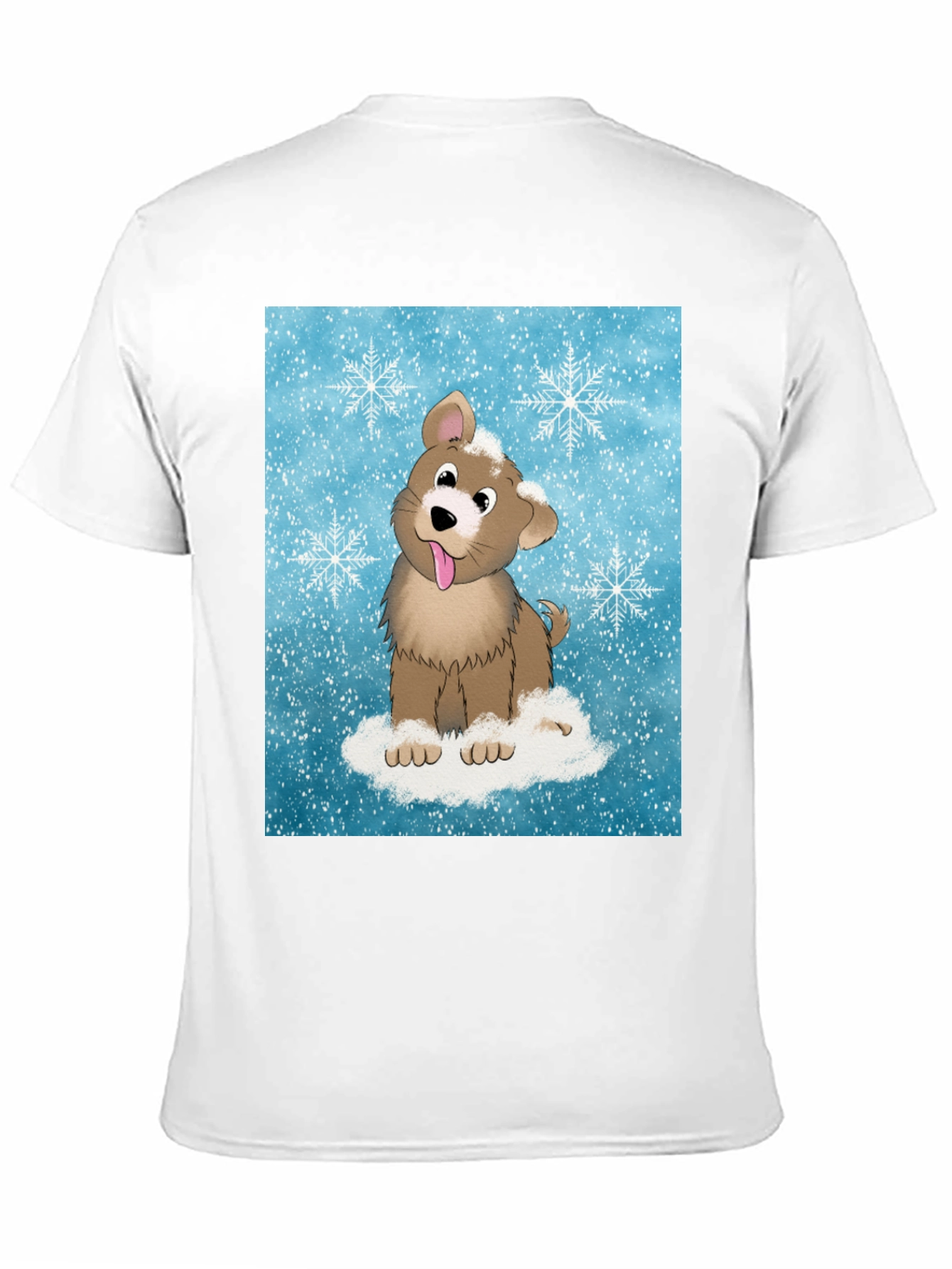 Cute Puppy Snowflake T-Shirt