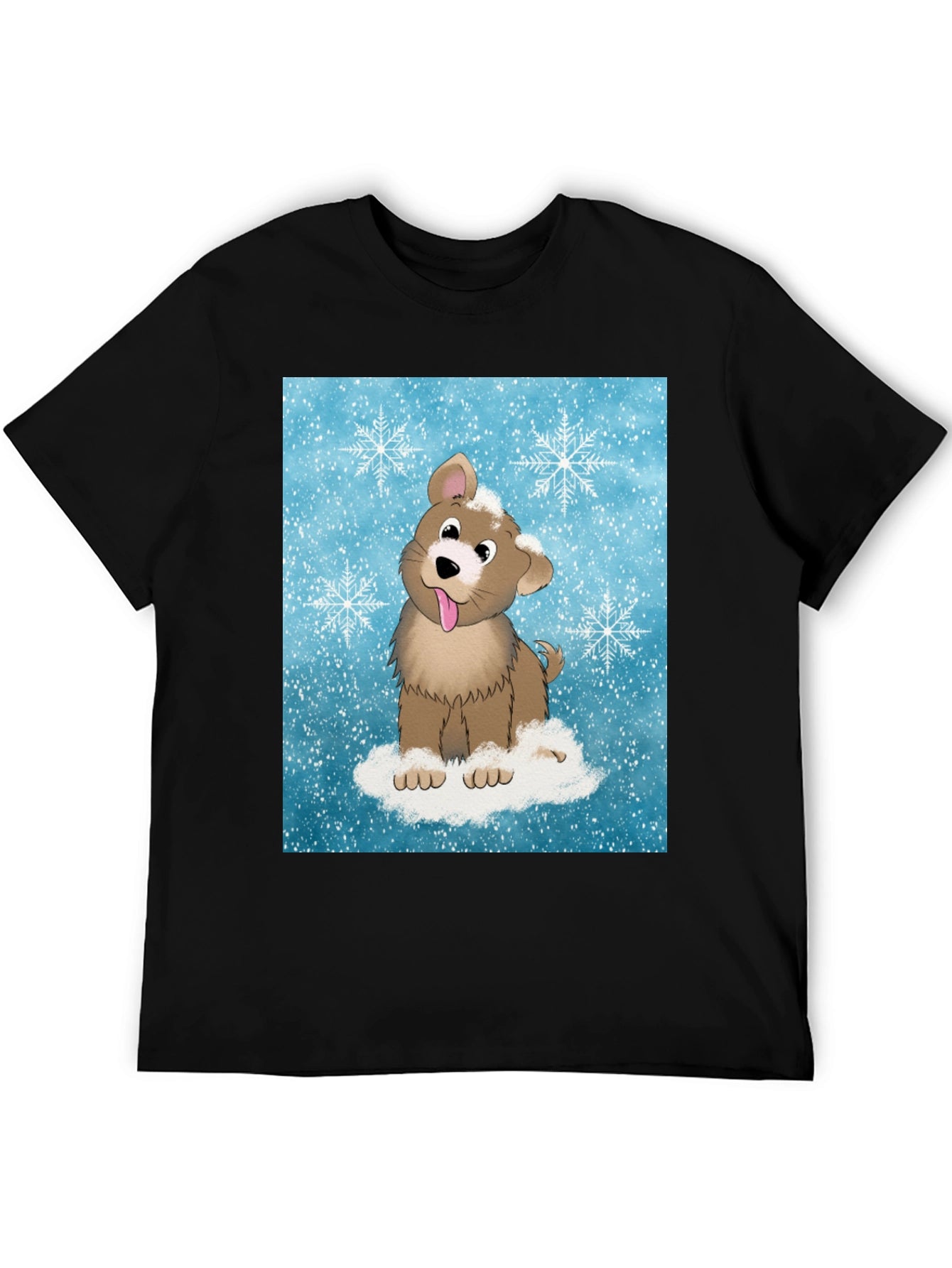 Cute Puppy Snowflake T-Shirt